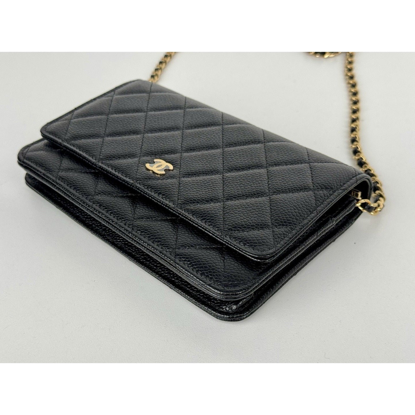 Chanel Classic Wallet on Chain in Black Caviar Leather