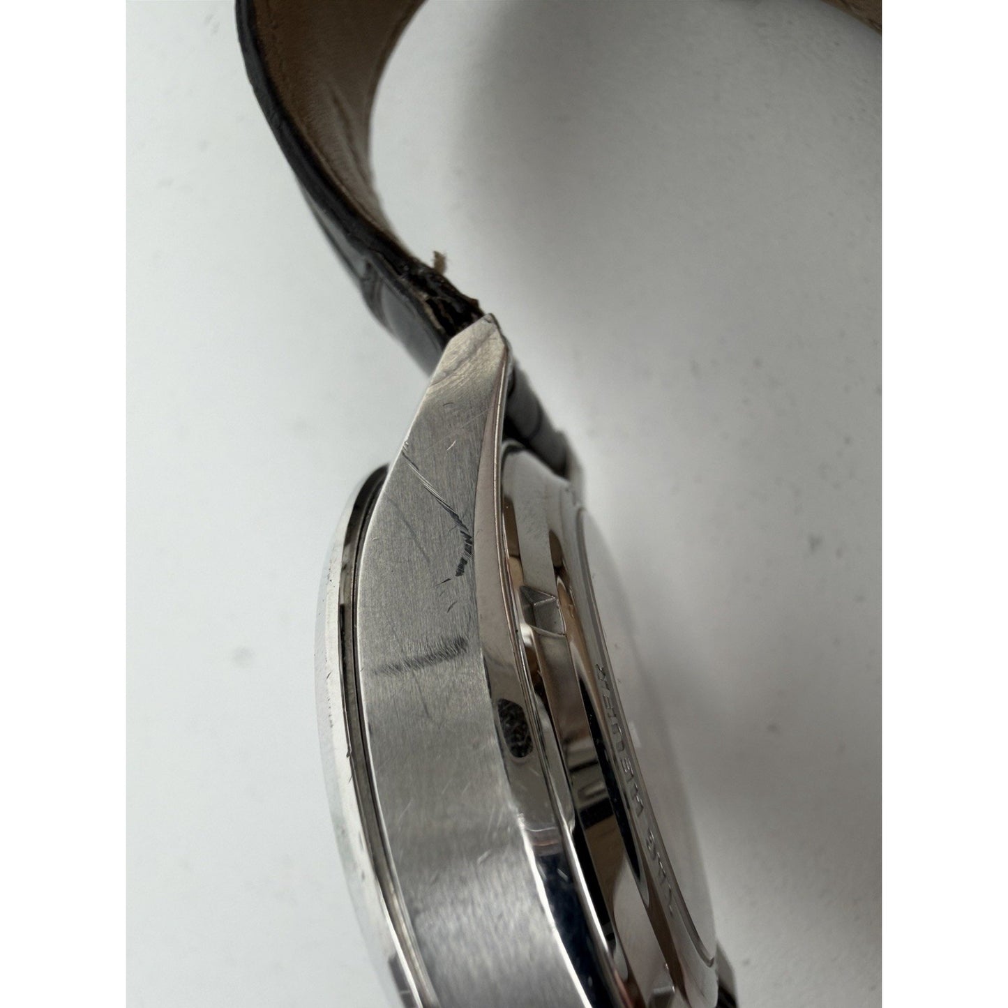 TAG Heuer Carrera Chronograph Automatic Watch with Gray Dial and Leather Strap