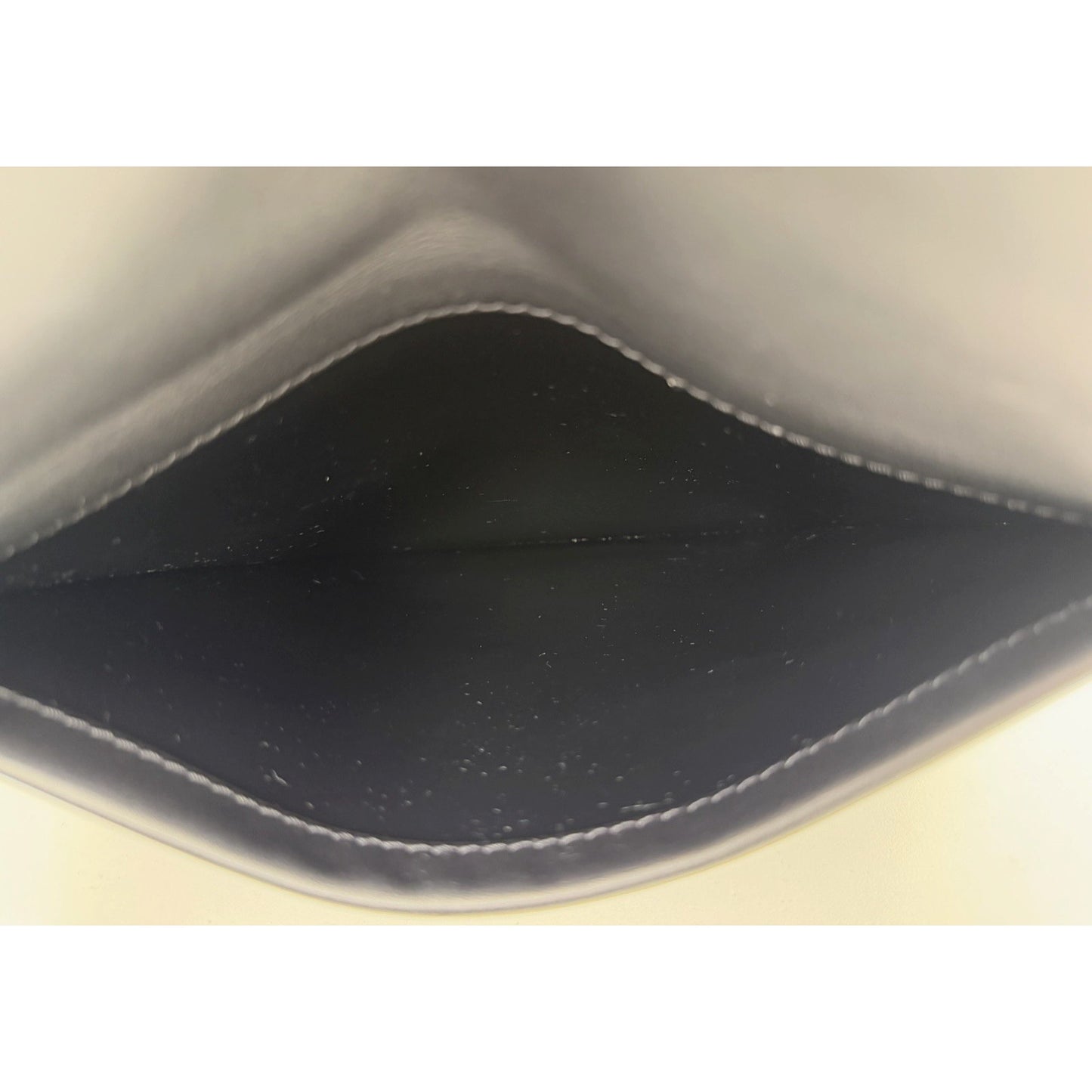 The Row Black Leather Wristlet Women Clutch