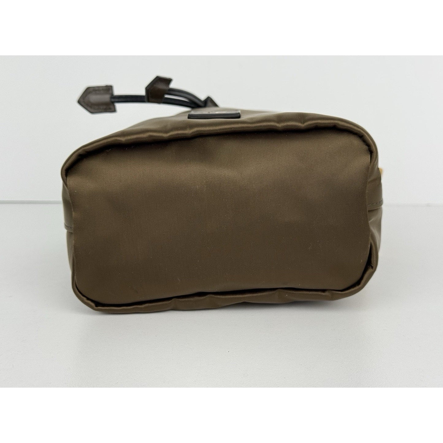 Tom Ford Small Disco Bucket Bag Nylon Khaki Green with Gold Hardware