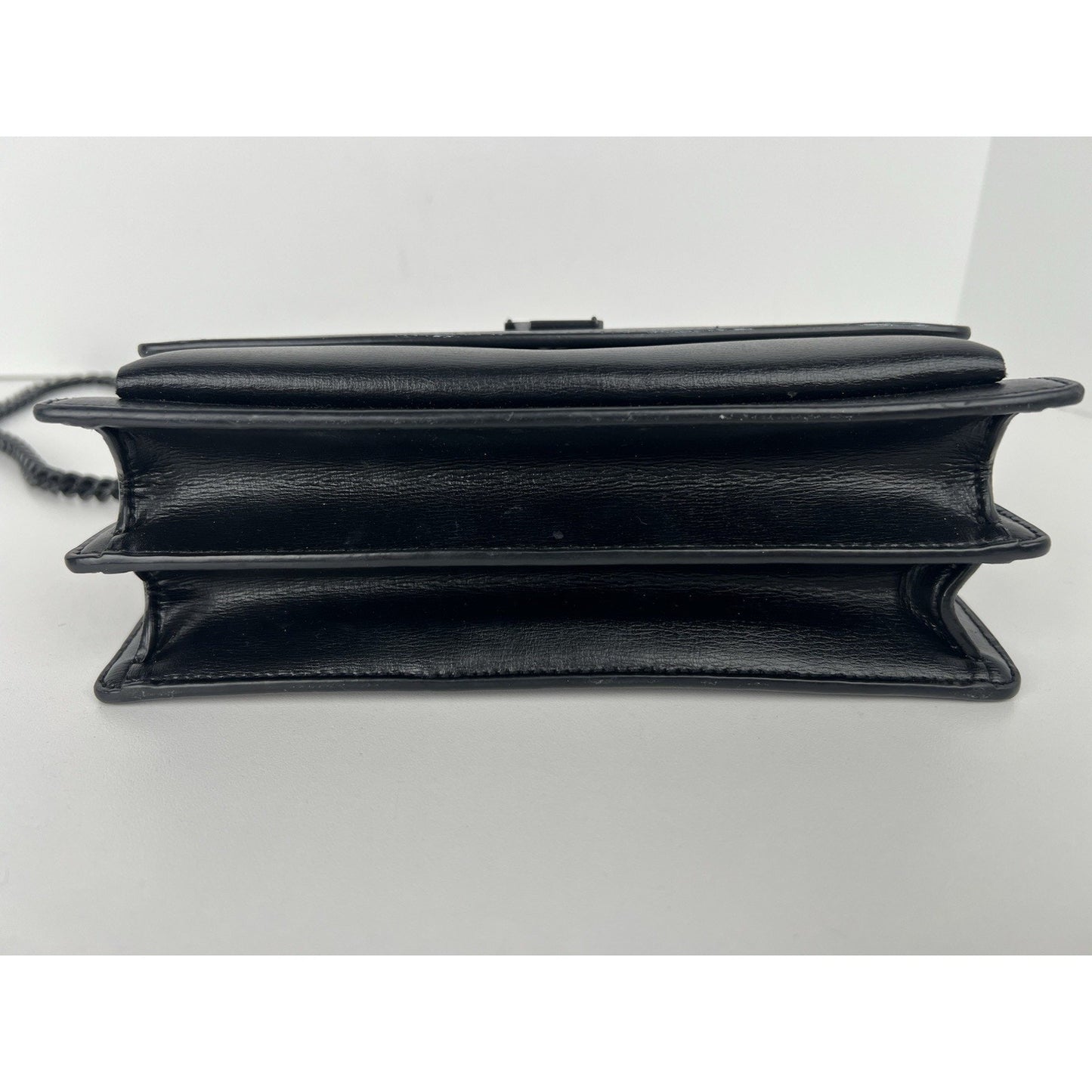 SAINT LAURENT Calfskin Medium Monogram Monochrome Sunset Black C-2