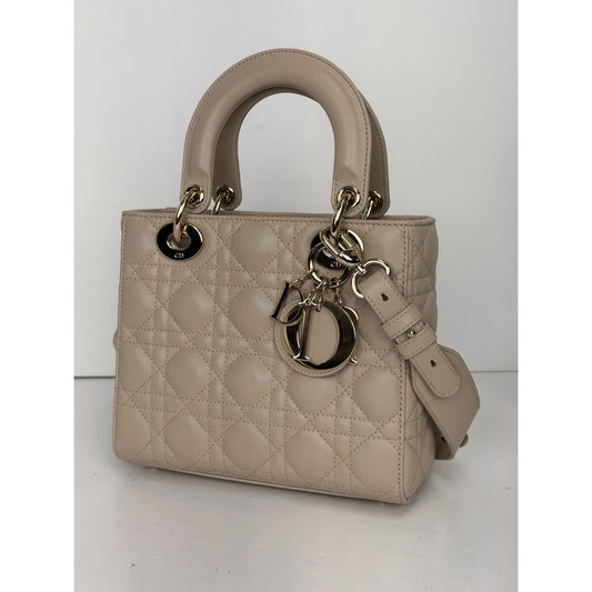 Christian Dior Small Lady Dior My ABCDior Bag in Beige Cannage Lambskin 2025 C-3