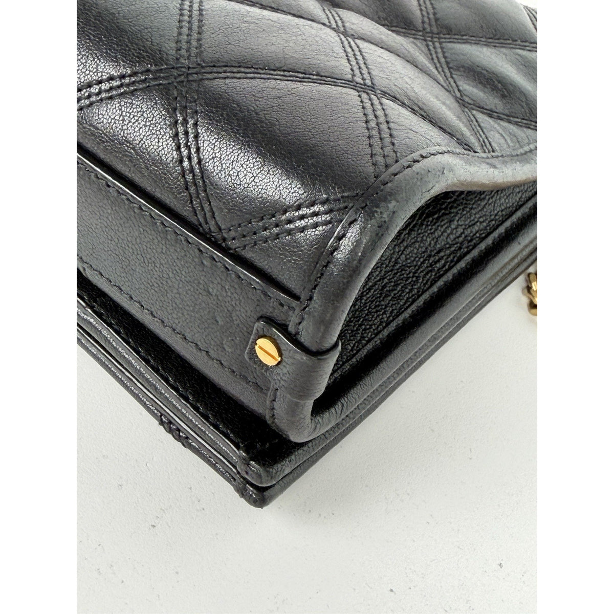 Yves Saint Laurent Becky Medium Shoulder Bag in Black Quilted Leather S-13