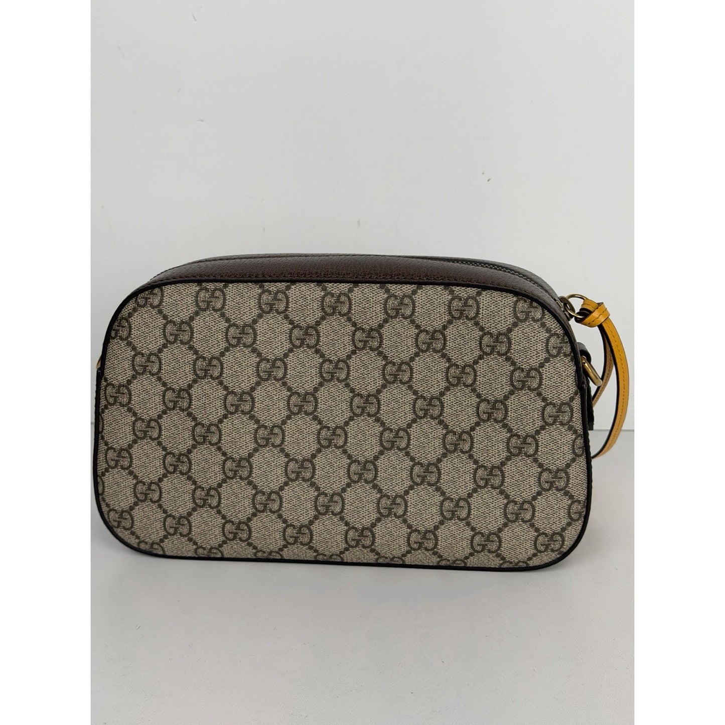 Gucci Neo Vintage GG Supreme Camera Messenger Bag Coated Canvas & Leather Tag S