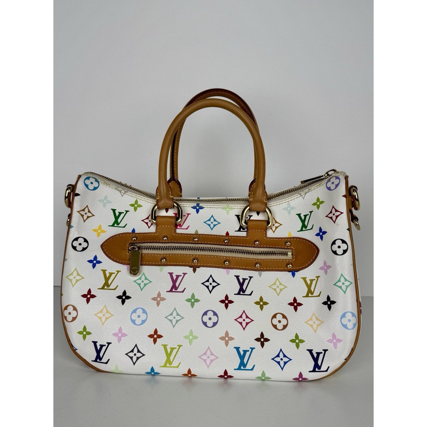 Louis Vuitton Rita Satchel White Monogram Multicolor Canvas Women’s Bag B-1