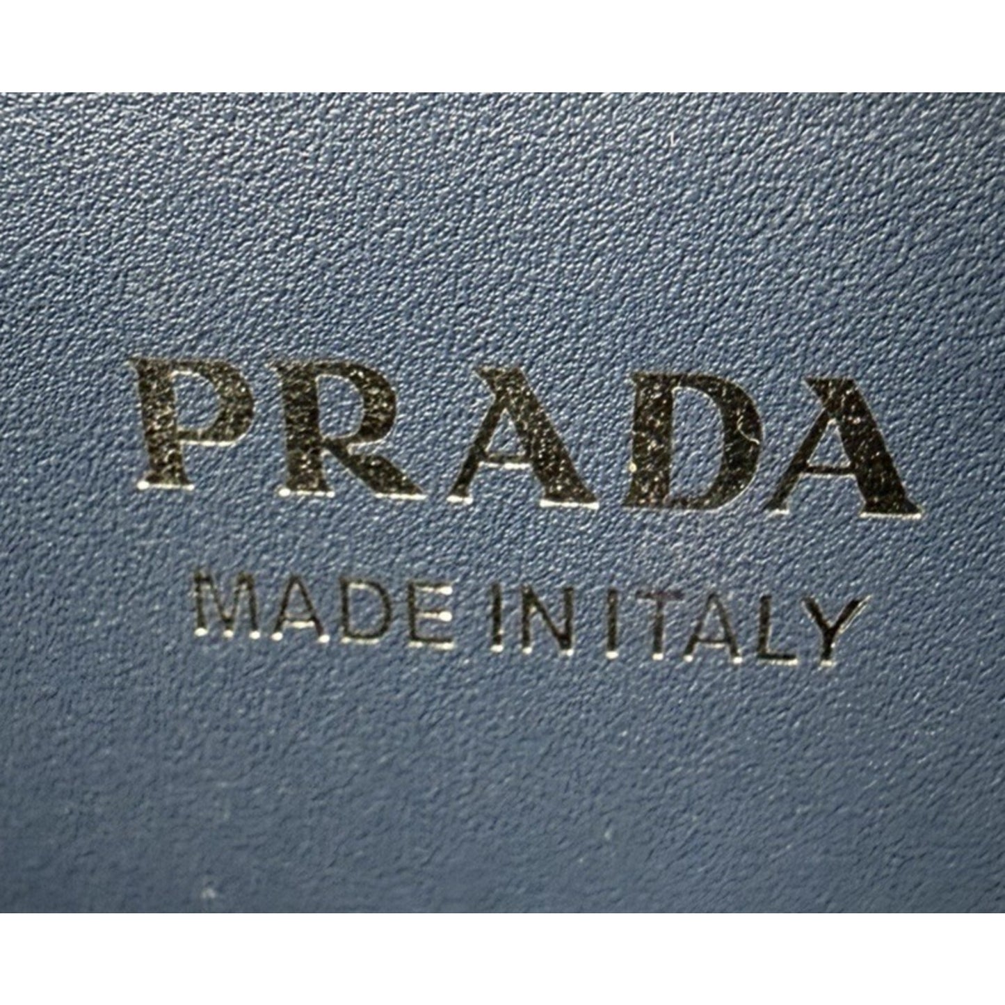 Prada Saffiano Cuir Leather Shoulder Bag Monochrome Small Metal Patches S-03