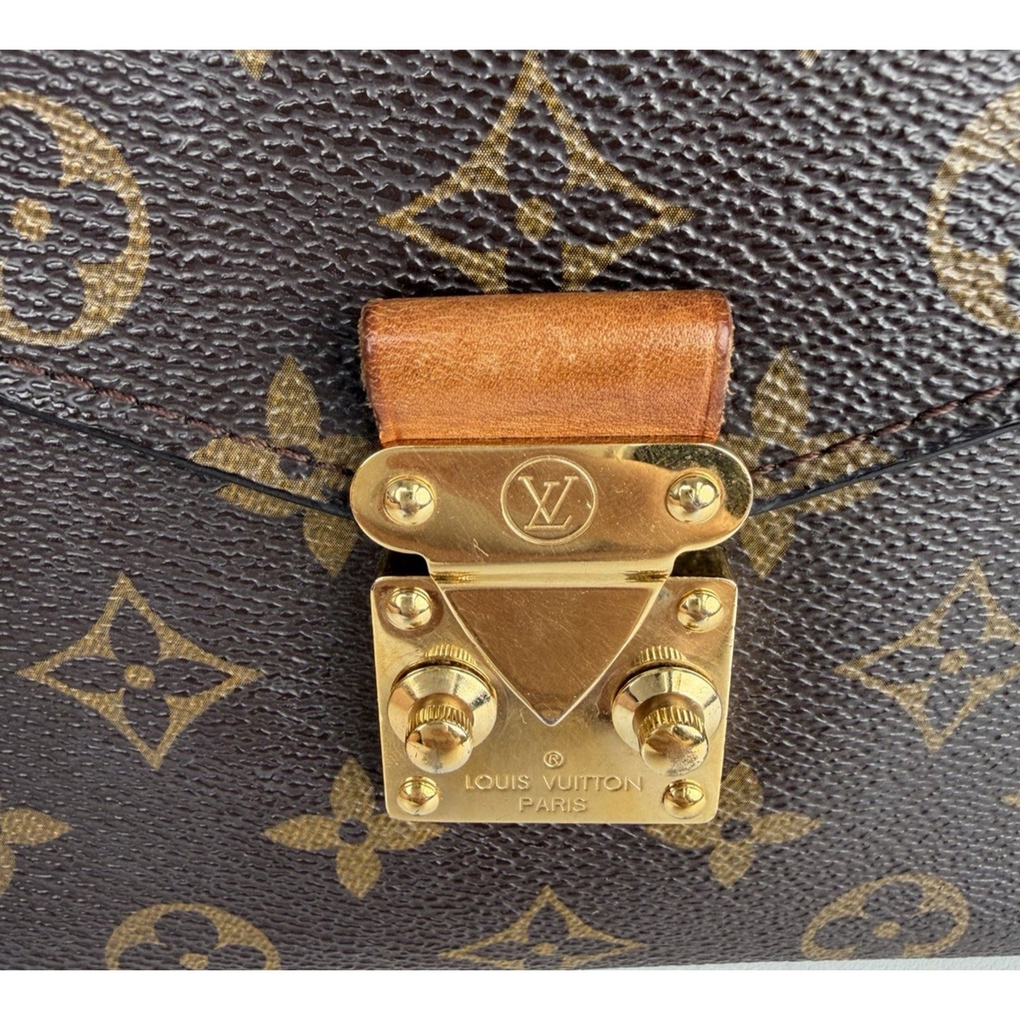 Louis Vuitton Pochette Metis Bag MM in Brown LV Monogram Coated Canvas 2017 C-1