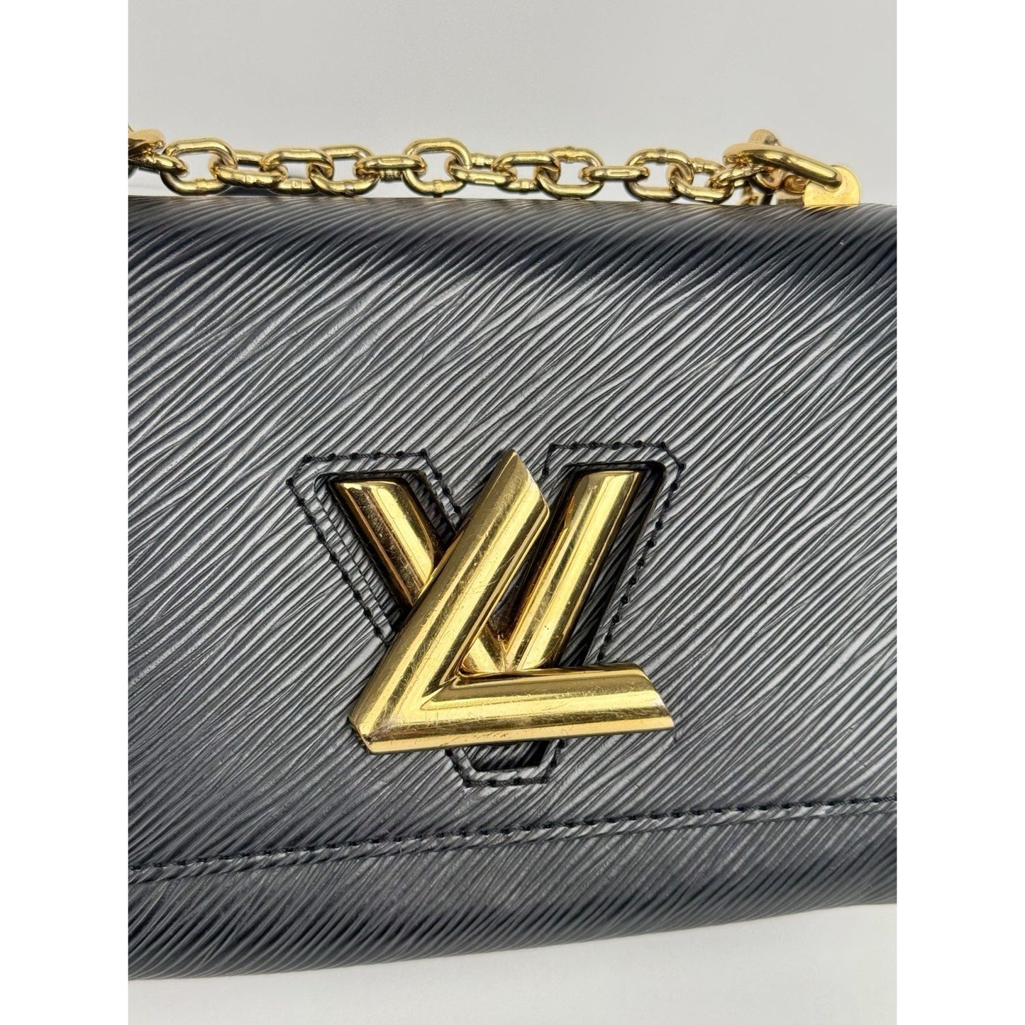Louis Vuitton Twist MM Bag Black Epi Leather