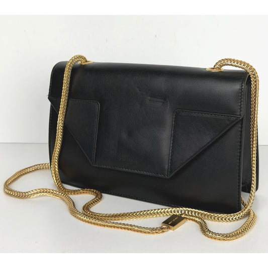 Saint Laurent Betty Shoulder Bag Small in Black Leather with a Chain Strap S13