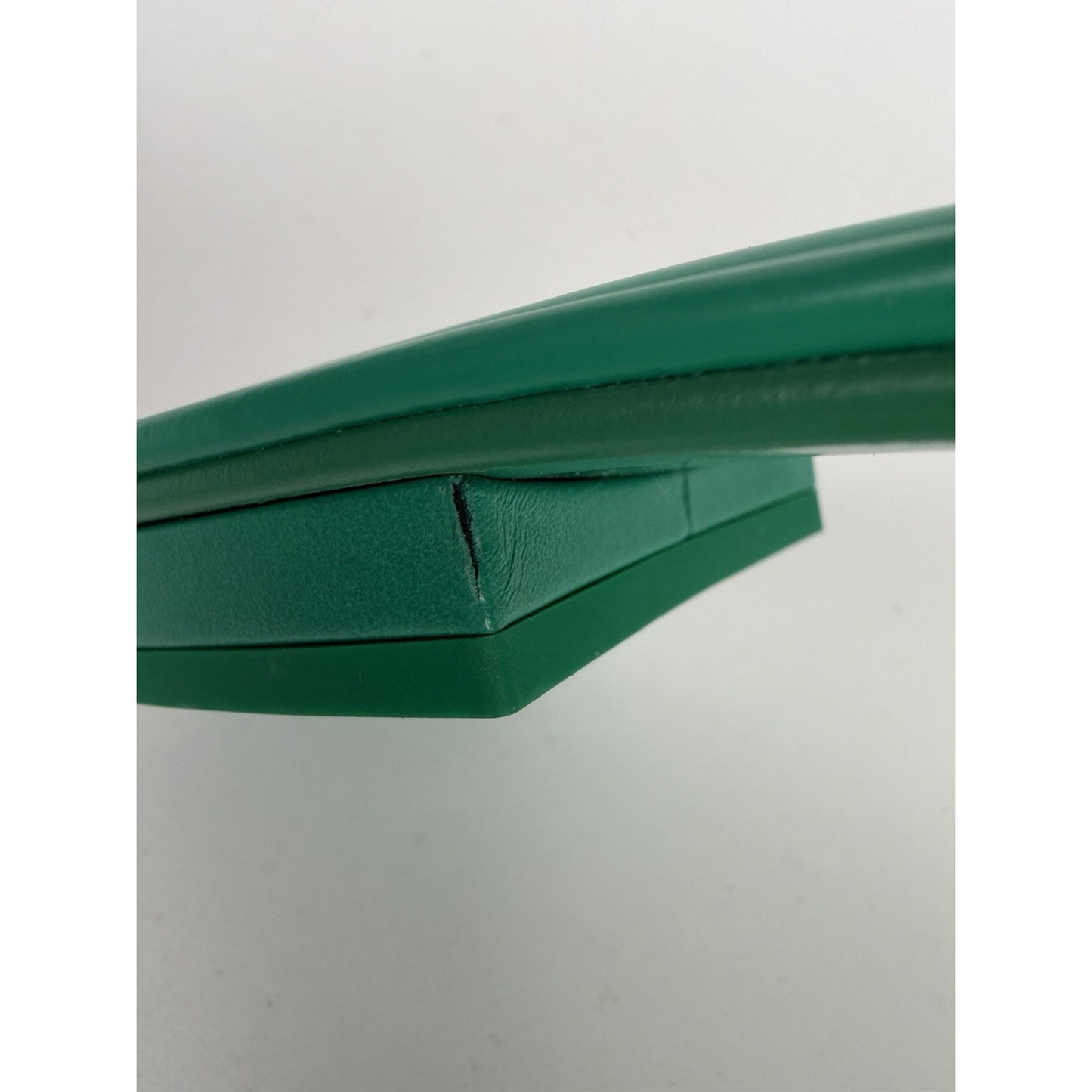 Chanel Mules in Emerald Green Leather with Logo Lettering 36 EU (5.5-6 US)