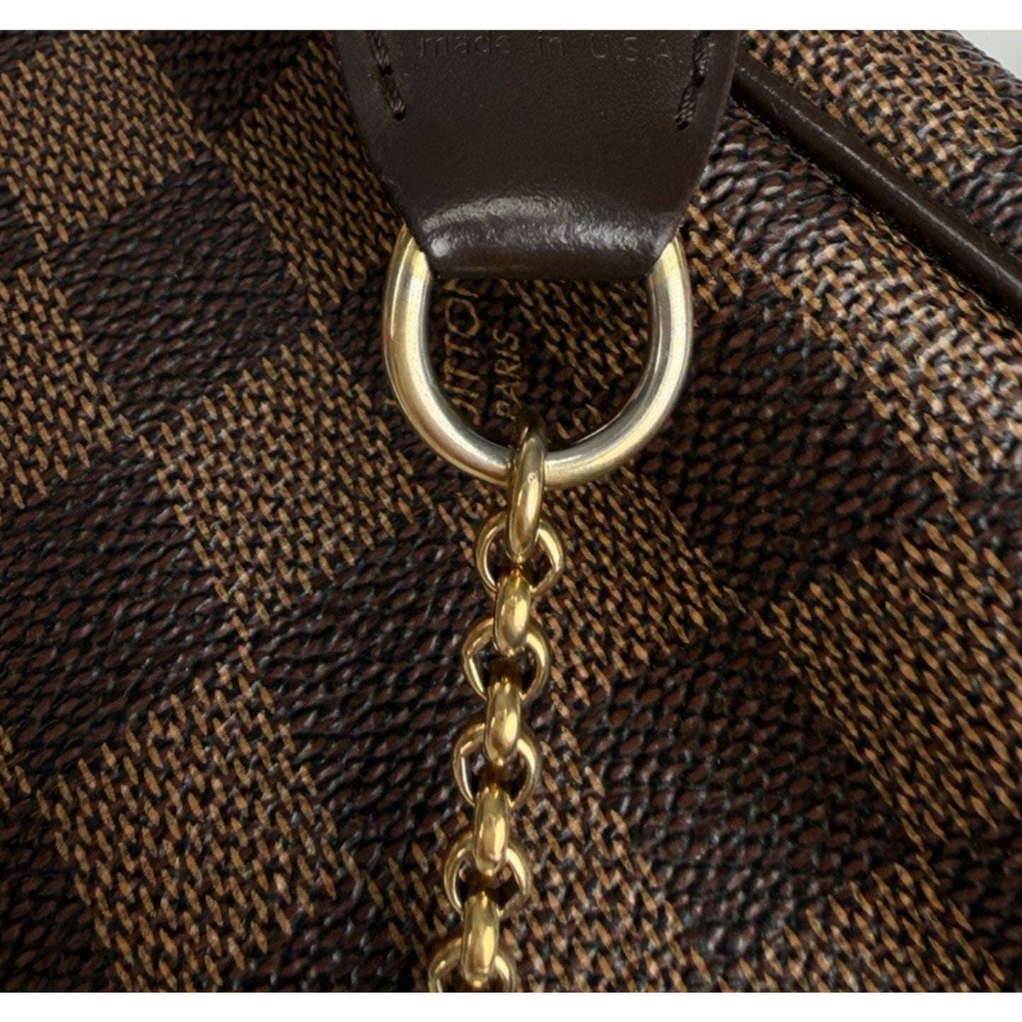 Louis Vuitton Eva Clutch Bag in Damier Ebene Coated Canvas 2017 S02