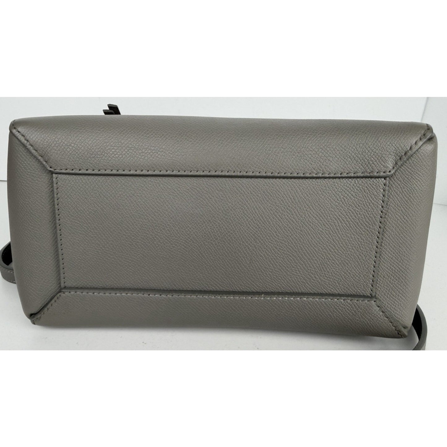Celine Belt Micro Bag in Grey Grained Calfskin Leather by Phoebe Philo S-07