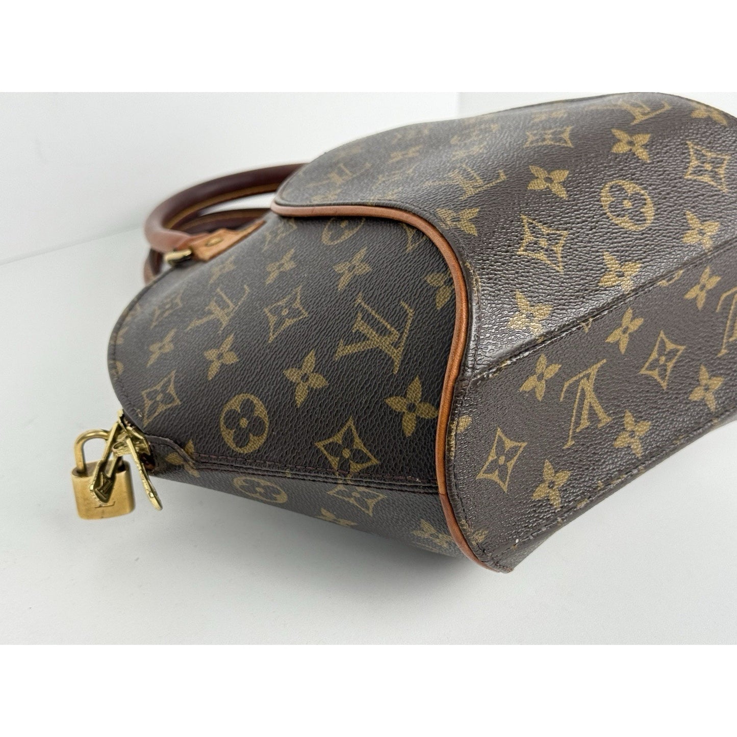Louis Vuitton Monogram Ellipse PM Satchel Brown Canvas/Leather