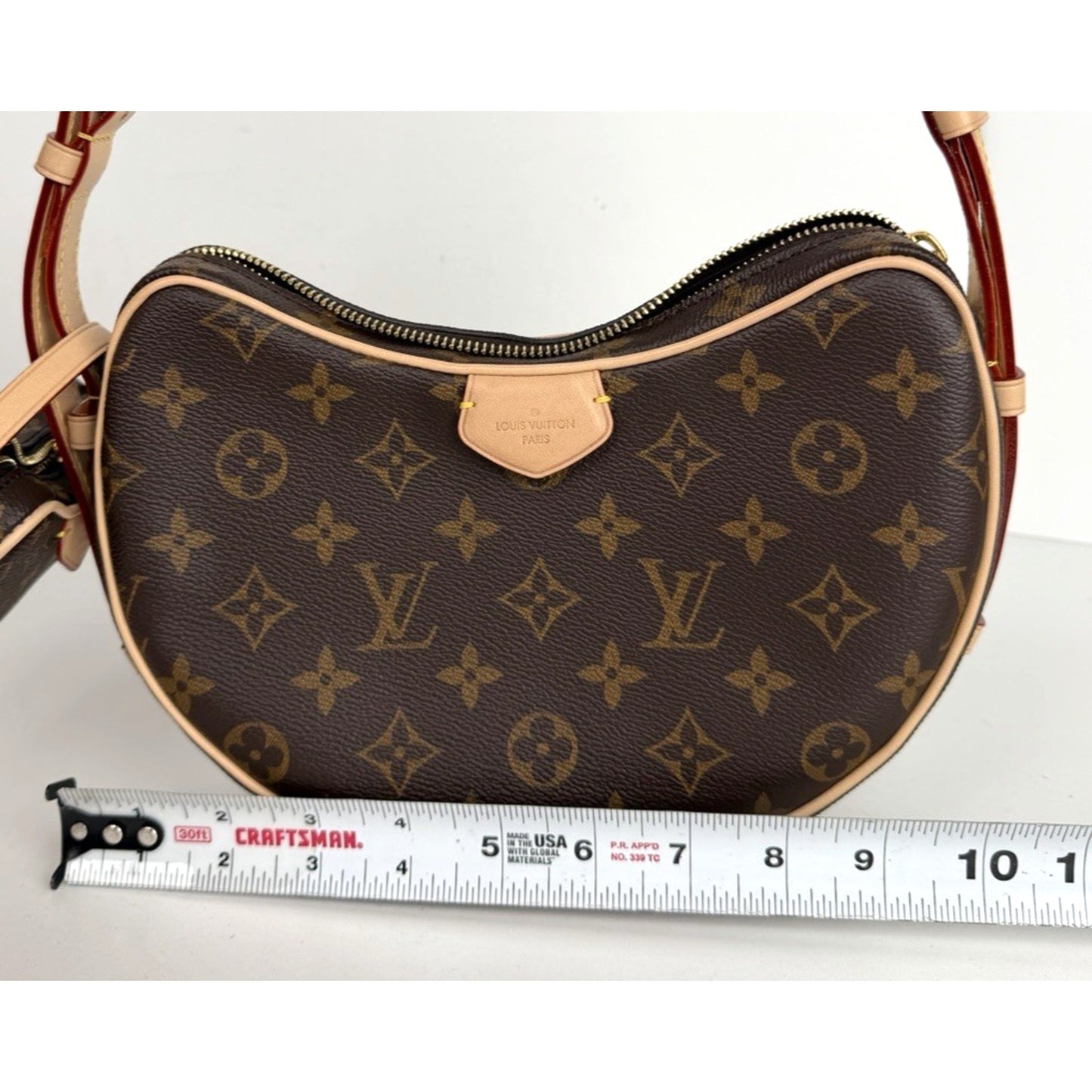 Louis Vuitton Croissant MM Bag in Brown LV Monogram Coated Canvas NFC B-5