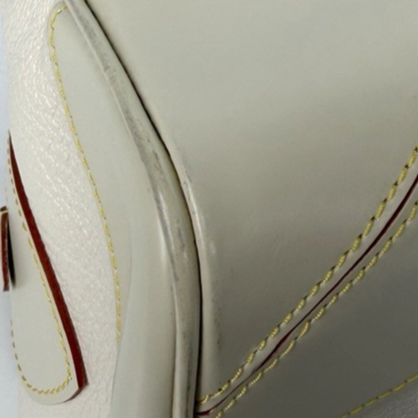 Louis Vuitton Le Radieux Bag in Neutral White Goatskin Leather 2008 S