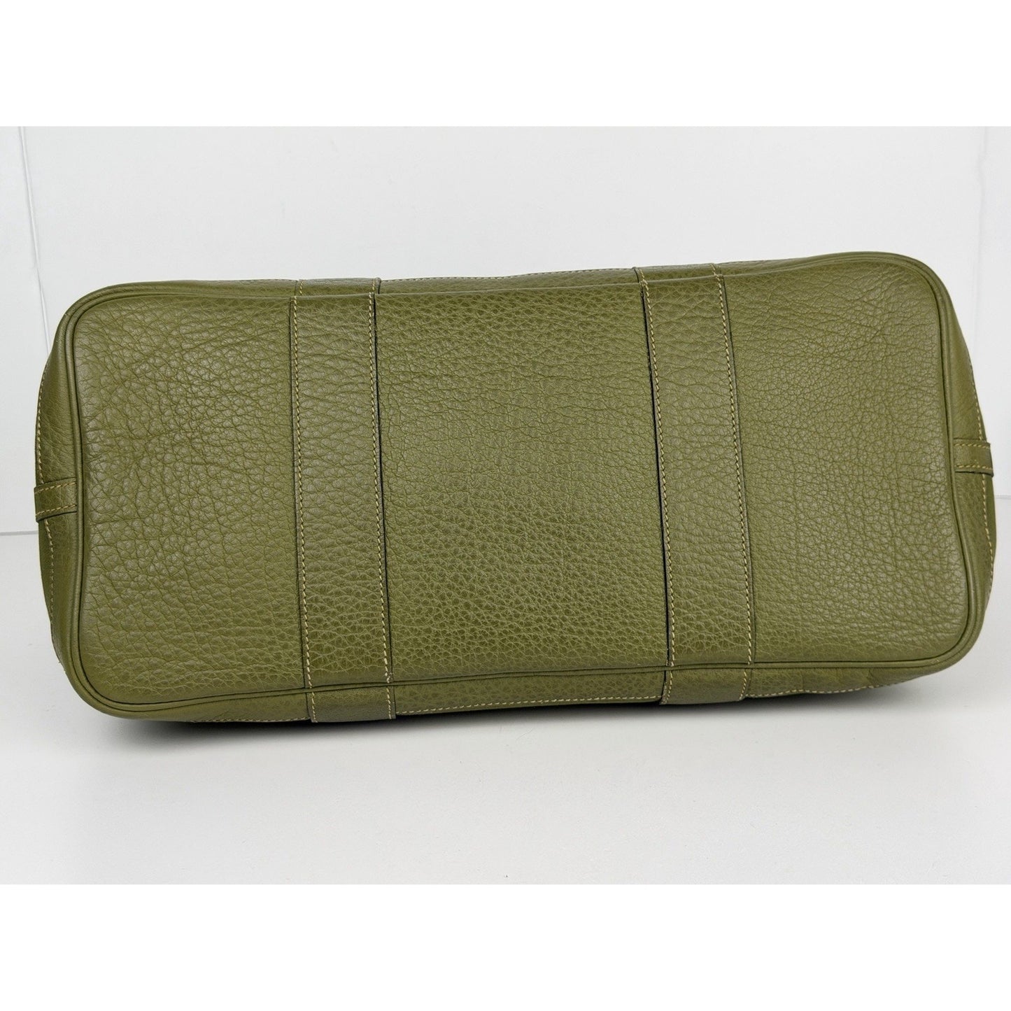 Hermes Garden Party 36 PM Tote Bag Olive Green Canvas and Leather 2006 C1