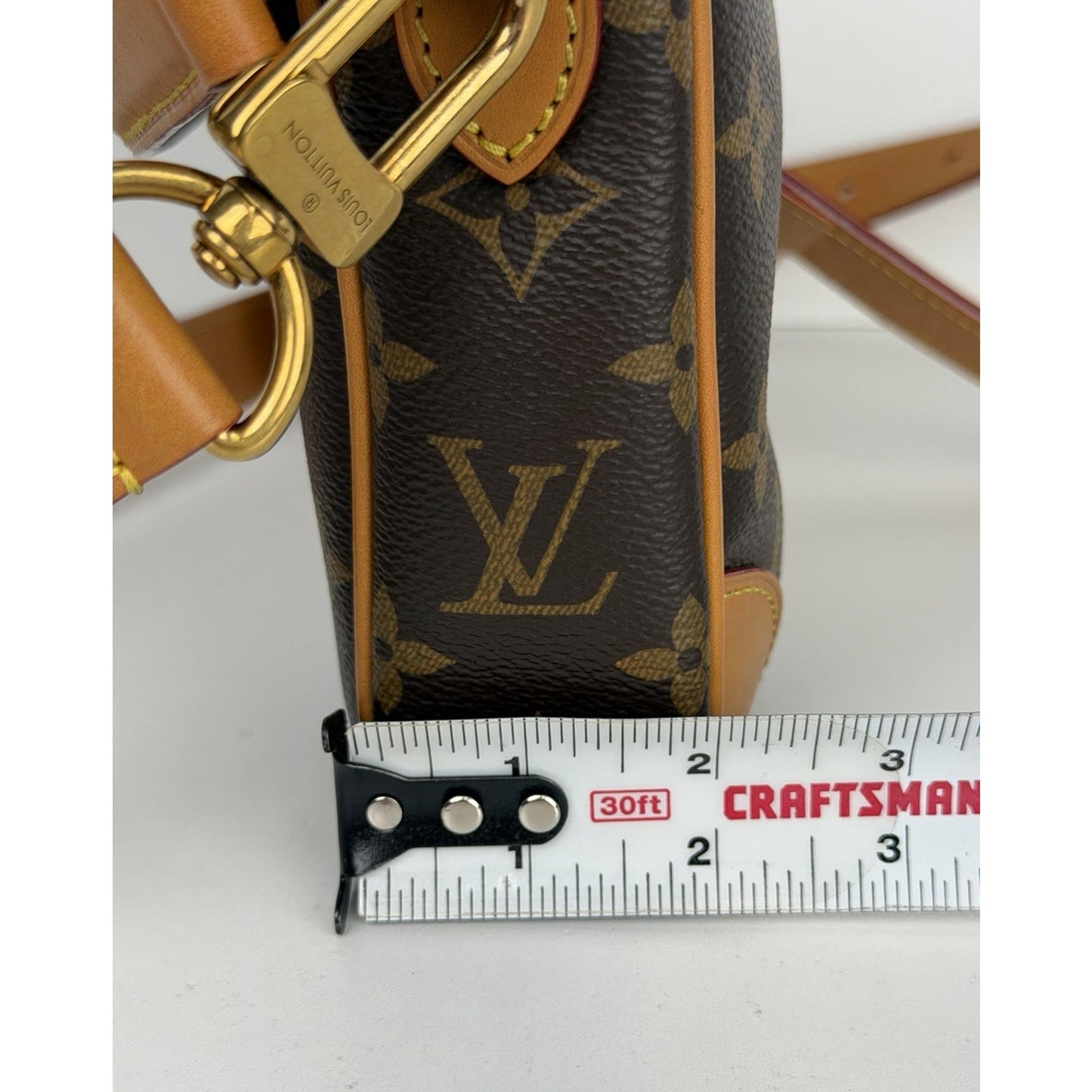 Louis Vuitton Danube PM Shoulder Bag in Monogram Canvas Microchipped C9