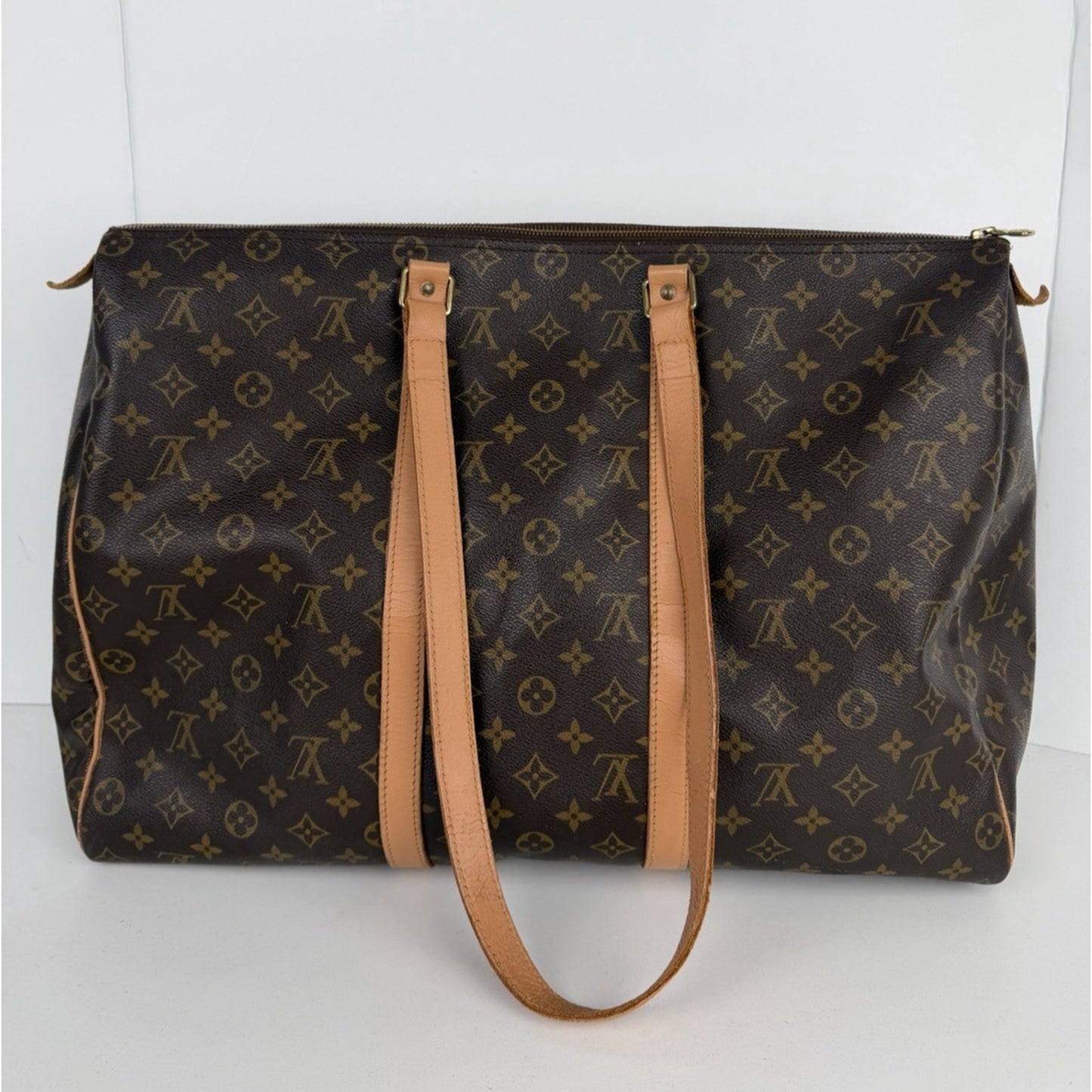 Louis Vuitton Monogram Sac Flanerie Bag Vintage Brown LV Monogram Canvas 1995 S
