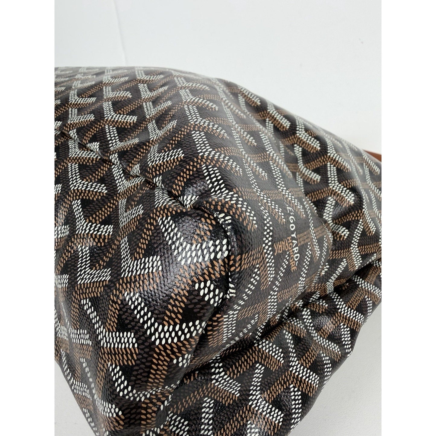 Goyard Boheme Hobo Bag in Goyardine Coated Canvas and Chevron Pattern D2