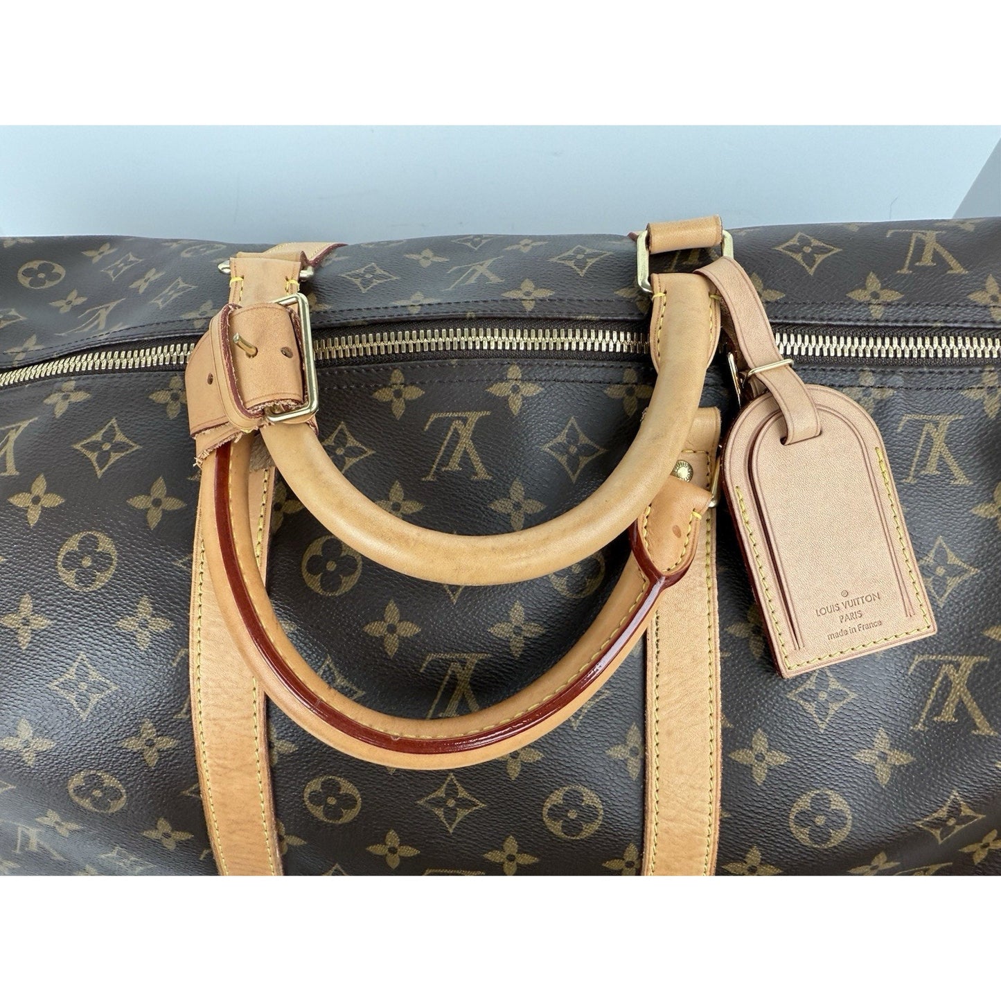 Louis Vuitton Keepall Boston Duffle 60 Brown Canvas