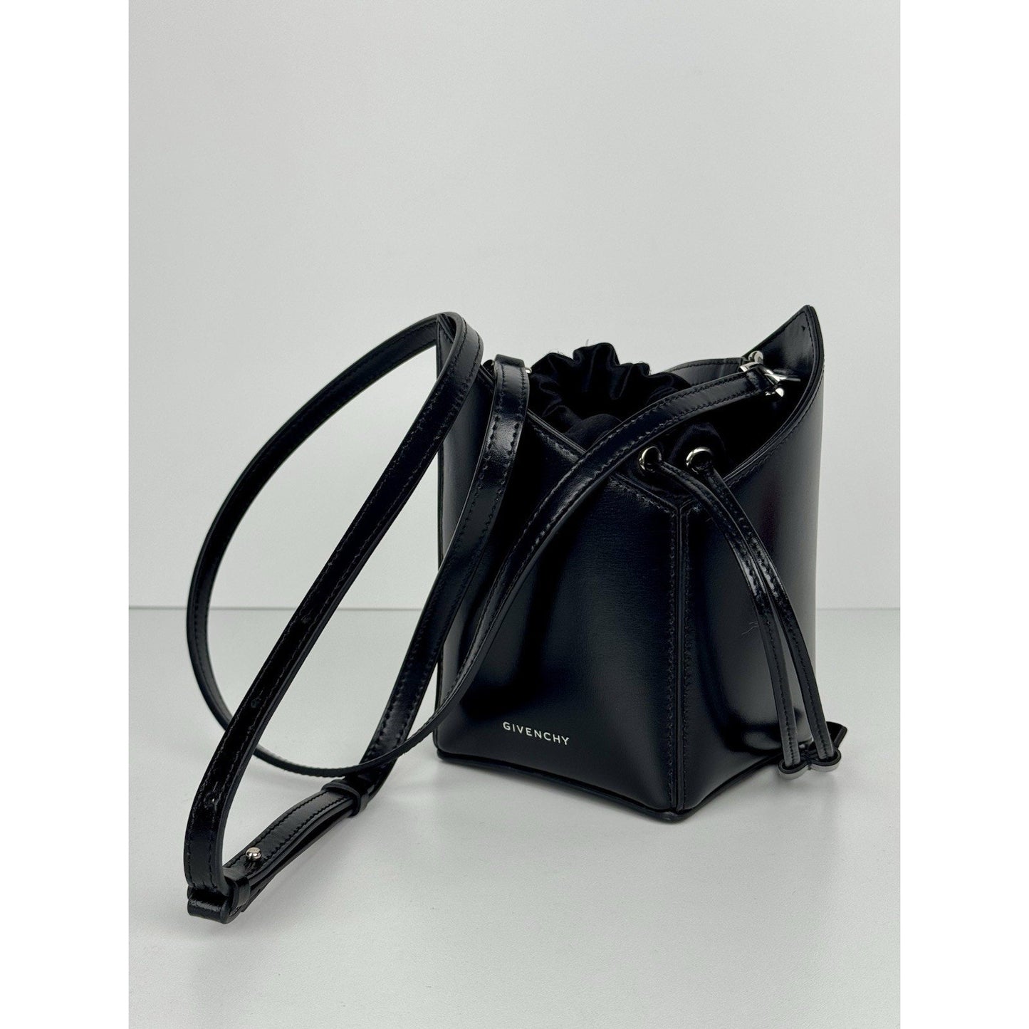 Givenchy Antigona Stretch Mini Top Handle Bag Black Box Leather