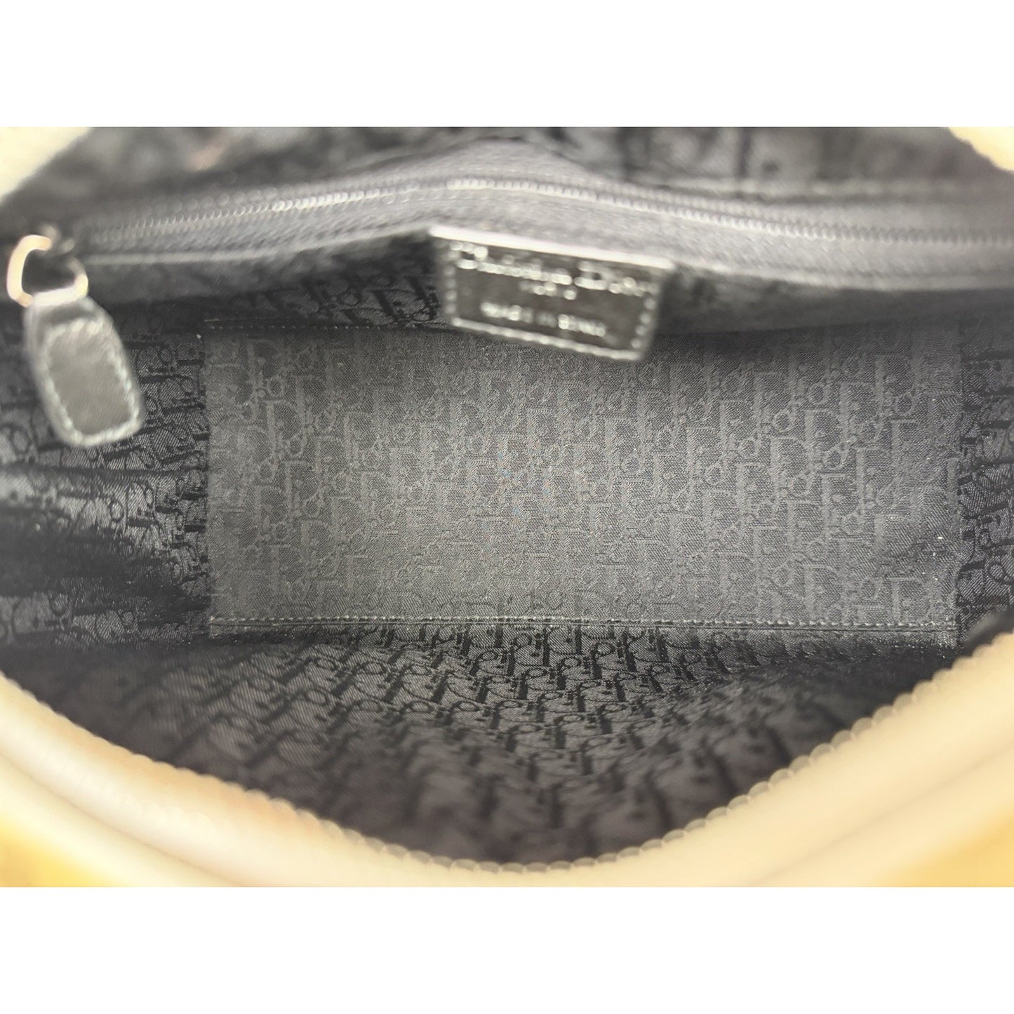 Christian Dior Lady Dior Medium Bag in Beige Patent Cannage Leather C9