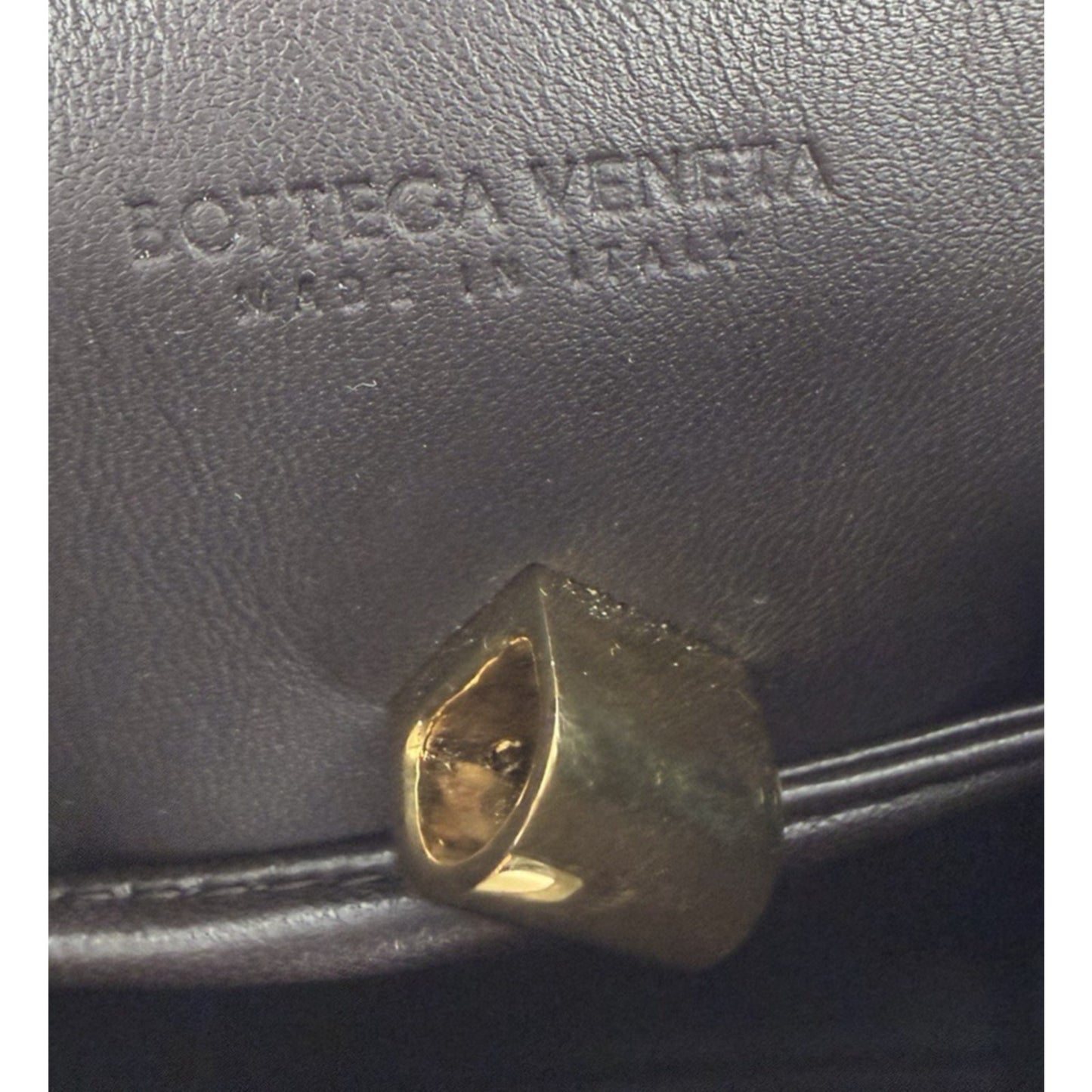Bottega Veneta Andiamo Phone Pouch Bag in Dark Brown Intrecciato Leather NFC S08