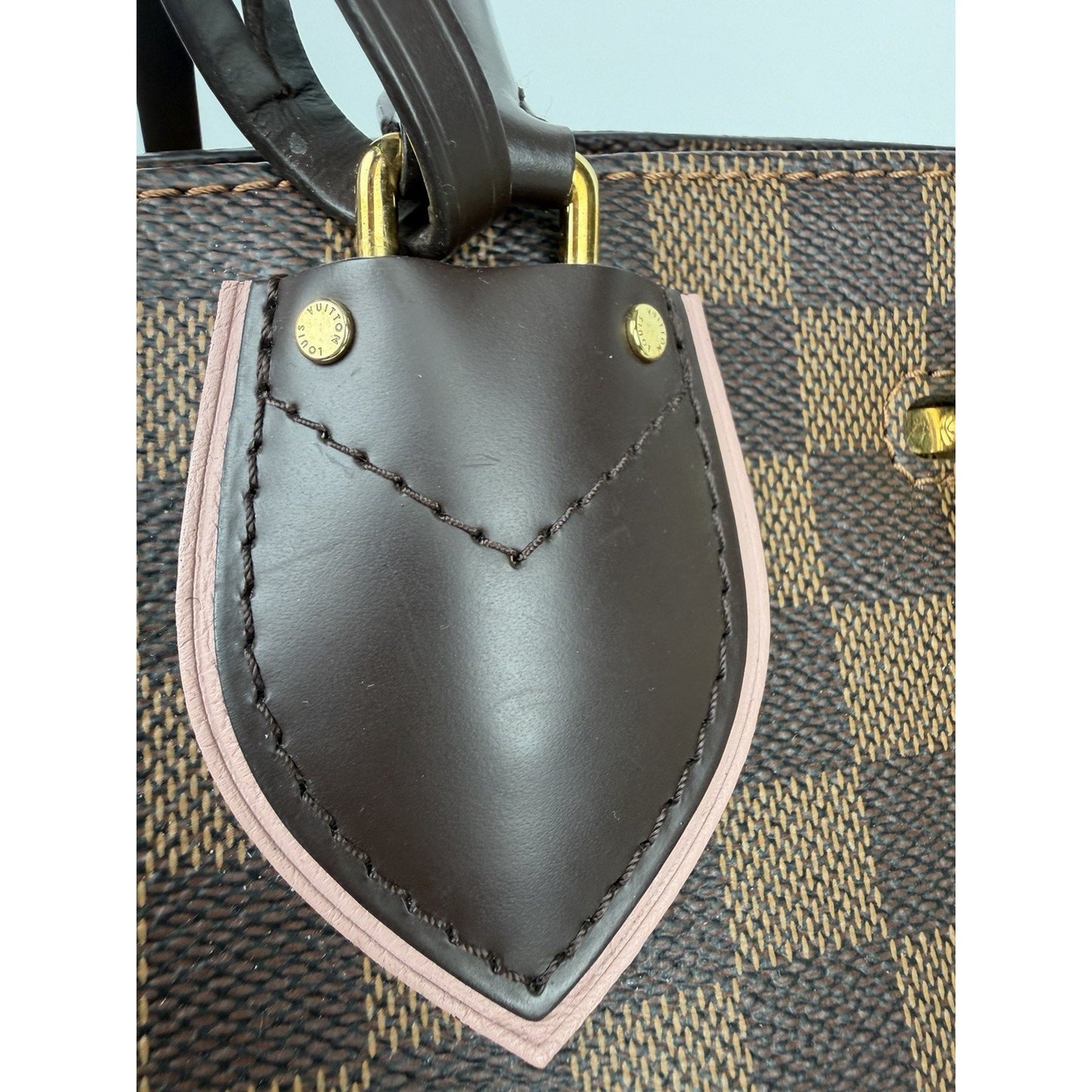 Louis Vuitton Normandy Handbag in Magnolia Damier Ebene Coated Canvas 2017 S