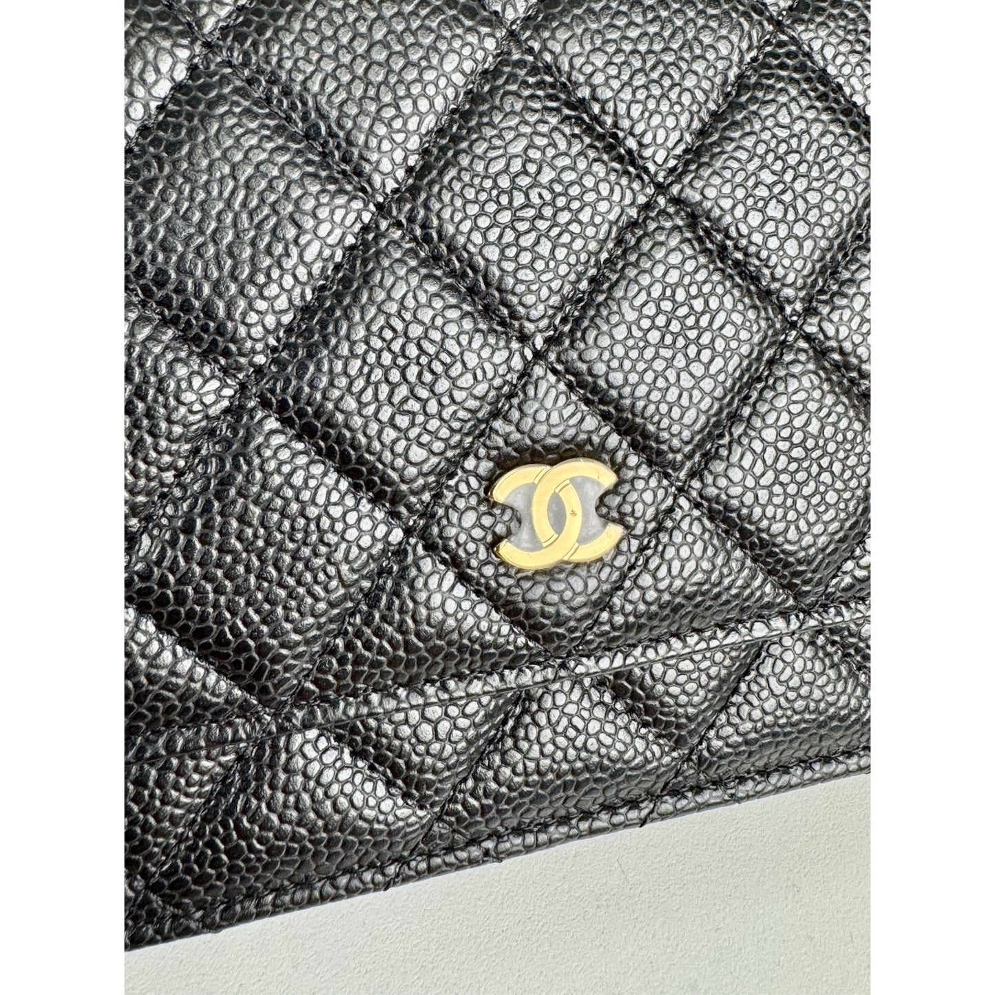 Chanel Classic Wallet on Chain in Black Caviar Leather