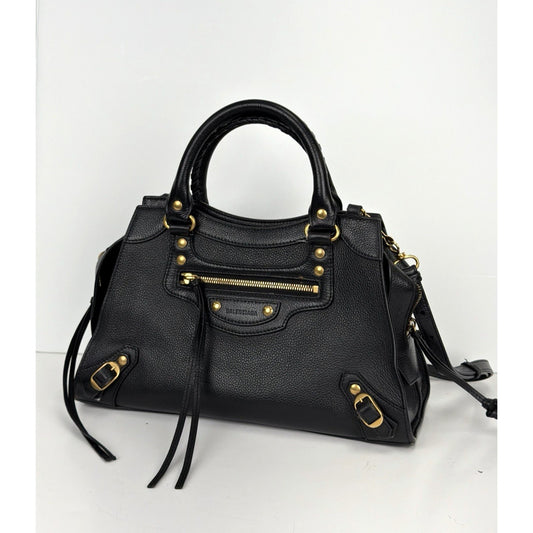 Balenciaga Neo Classic City Bag Small in Black Grained Calfskin Leather S-05