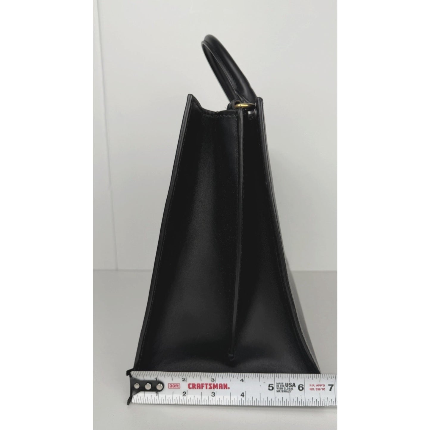 Christian Dior D-Bee Tote Bag in Black Leather Bee Emblem 2017 S