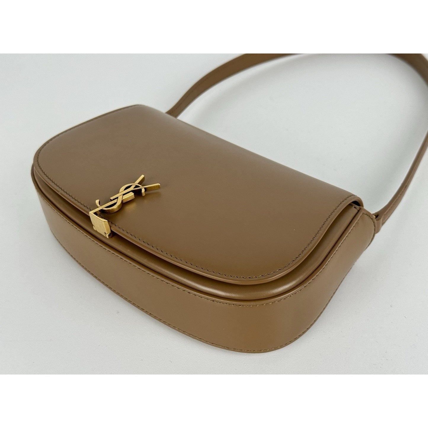 Saint Laurent Mini Voltaire in Brown Leather Shoulder Bag B-2