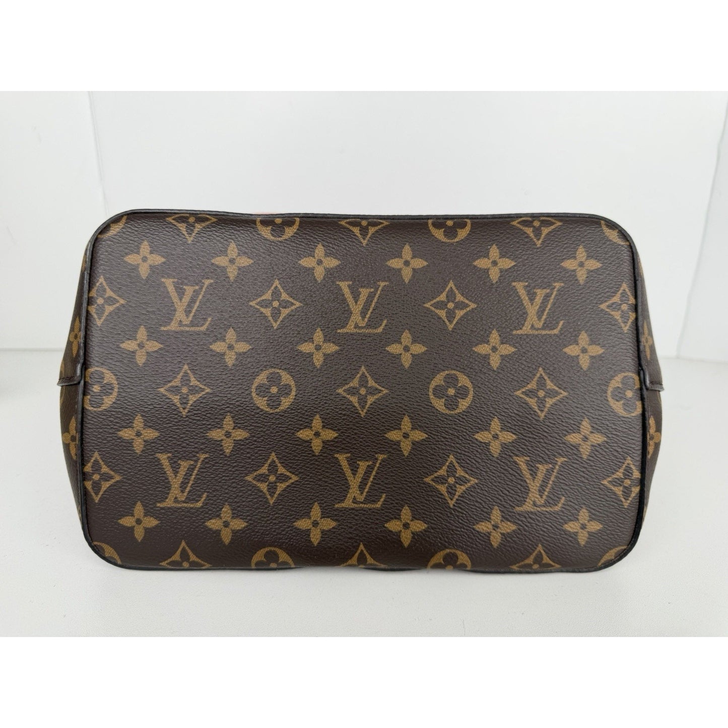 Louis Vuitton NéoNoé MM Bag Brown Monogram Canvas & Rose Poudre Leather 2018 F1