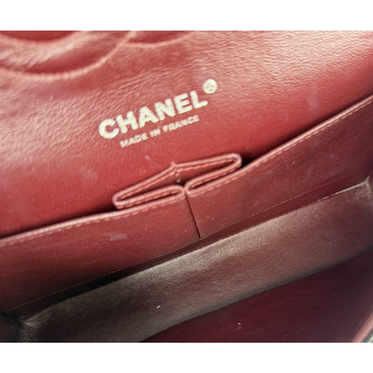 Chanel Classic Double Flap Bag Medium Black Leather Silver Hardware 2008-2009 U3