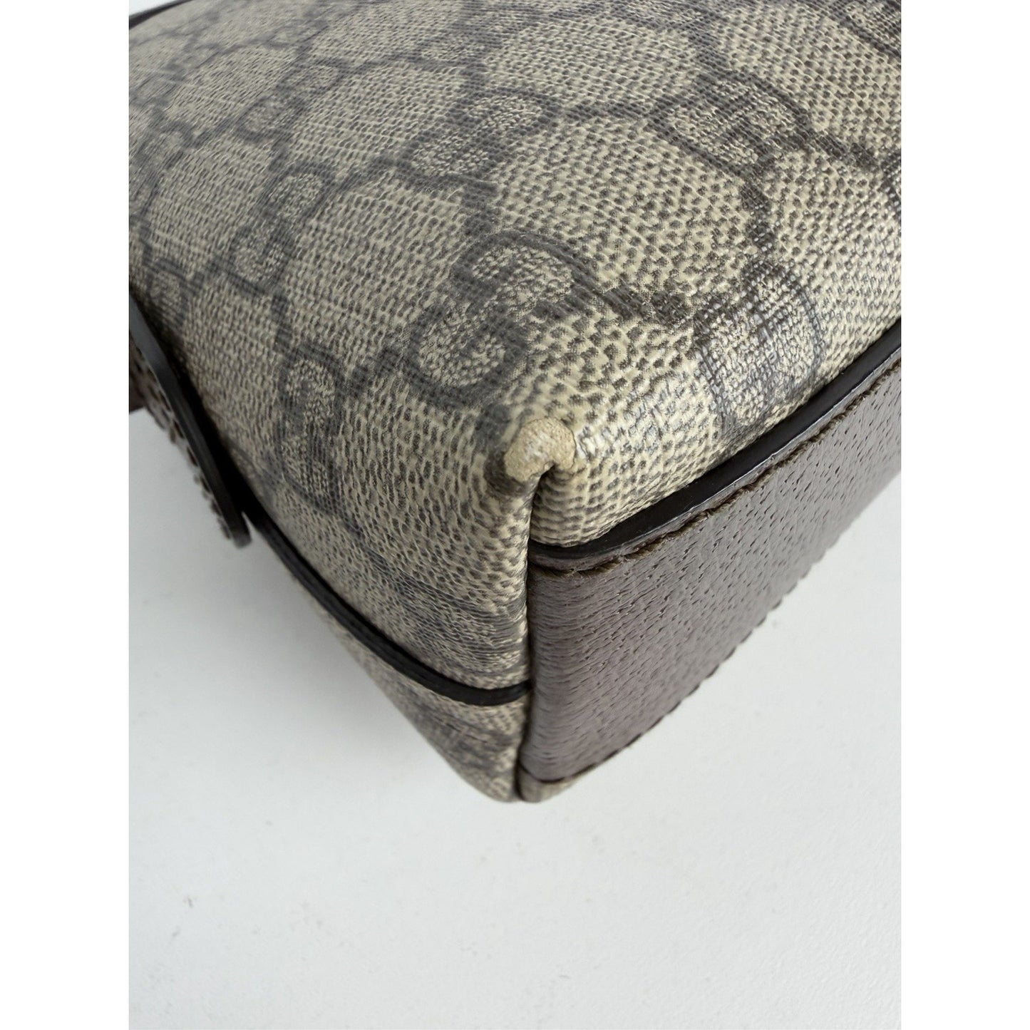 Gucci Ophidia Rounded Top Shoulder Bag Small in Brown GG Supreme Canvas S-19