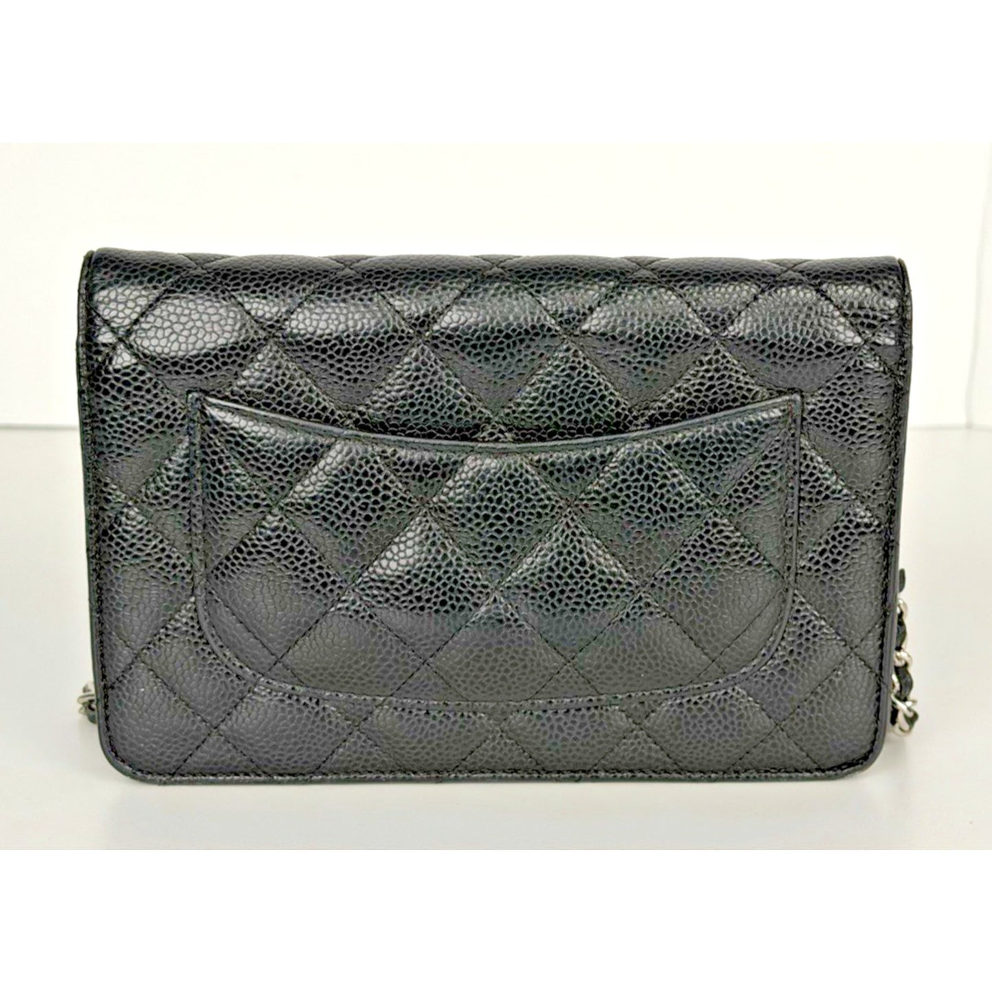 LAYAWAY: Chanel Black Leather Caviar Wallet on Chain Crossbody Bag