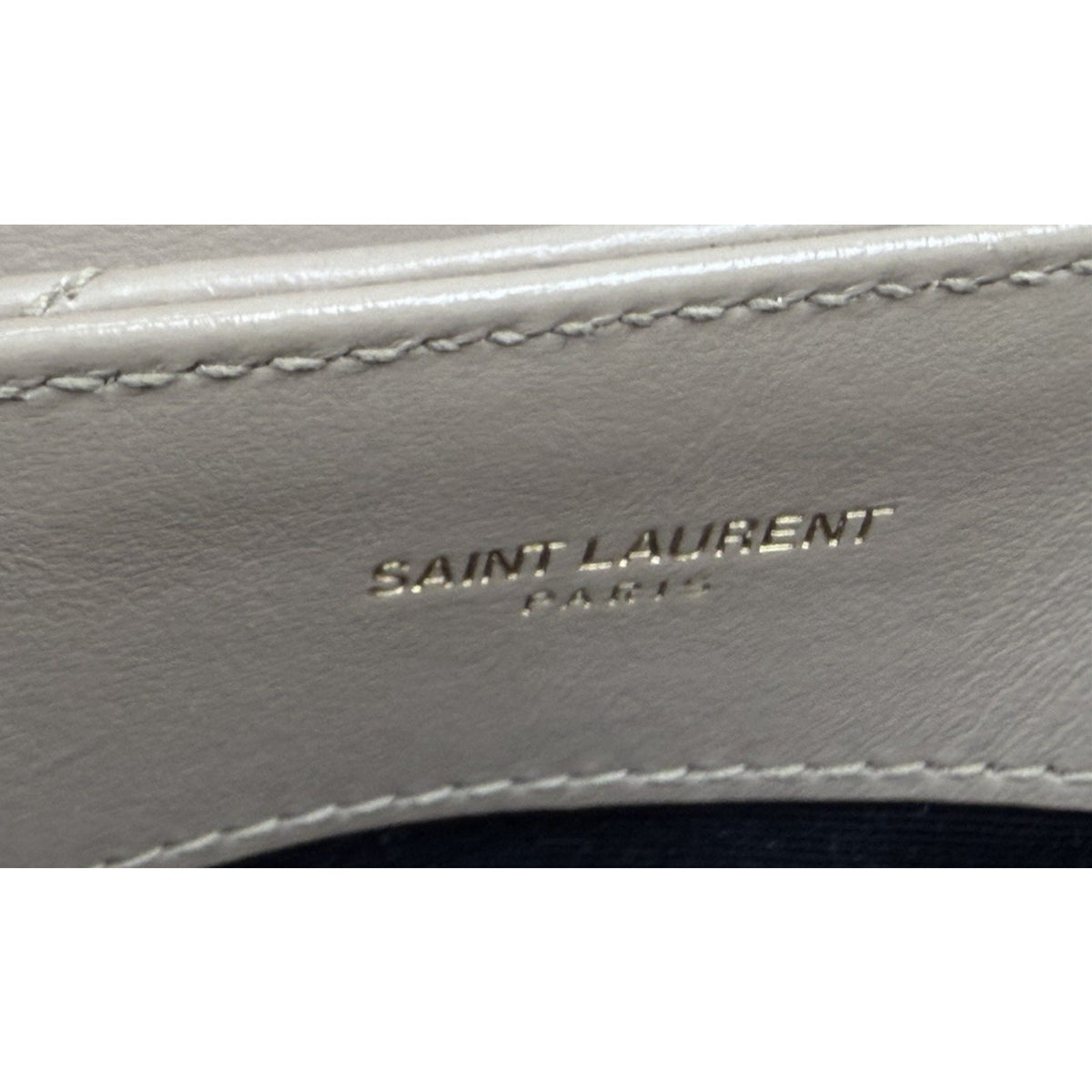 Saint Laurent Loulou Small Shoulder Bag in Beige Calfskin Quilted Leather S20