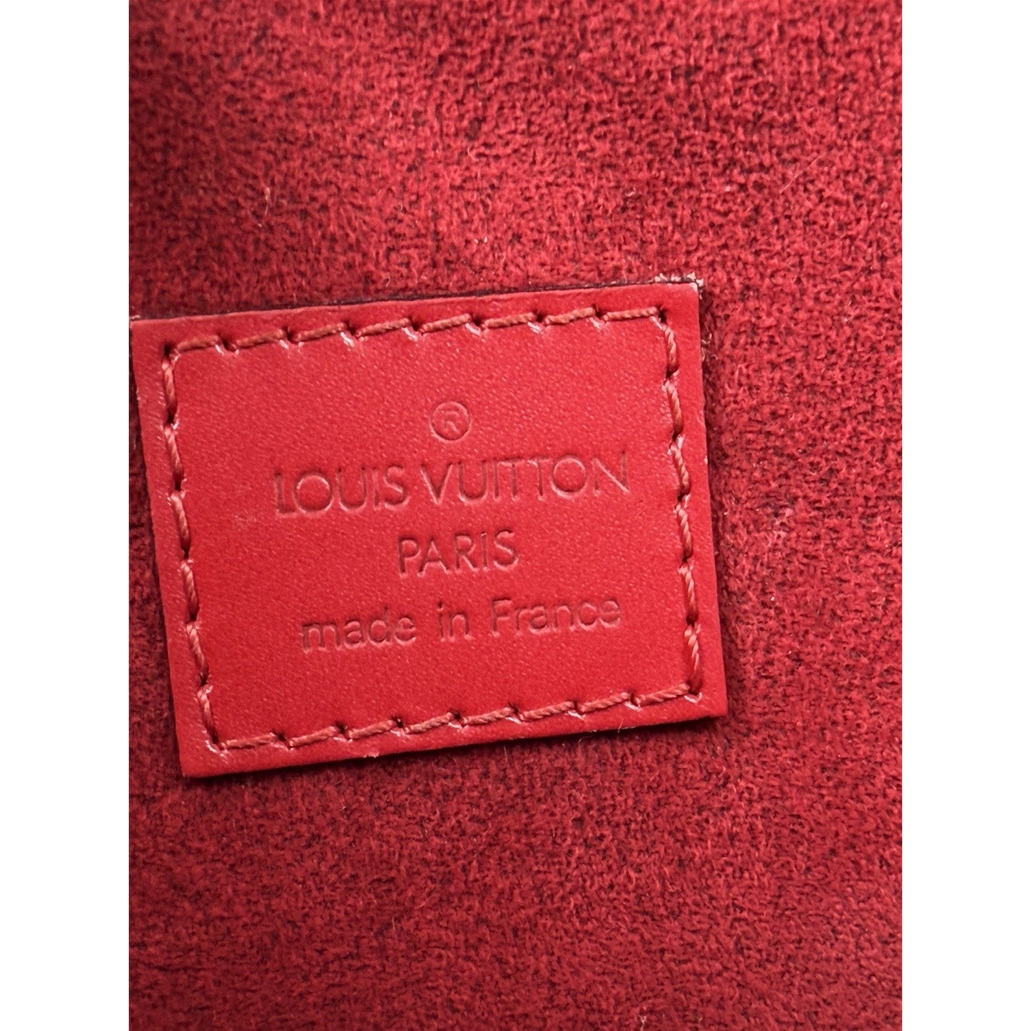 Louis Vuitton Jasmin Top Handle Bag Vintage Castilian Red Epi Leather 1998 S-10