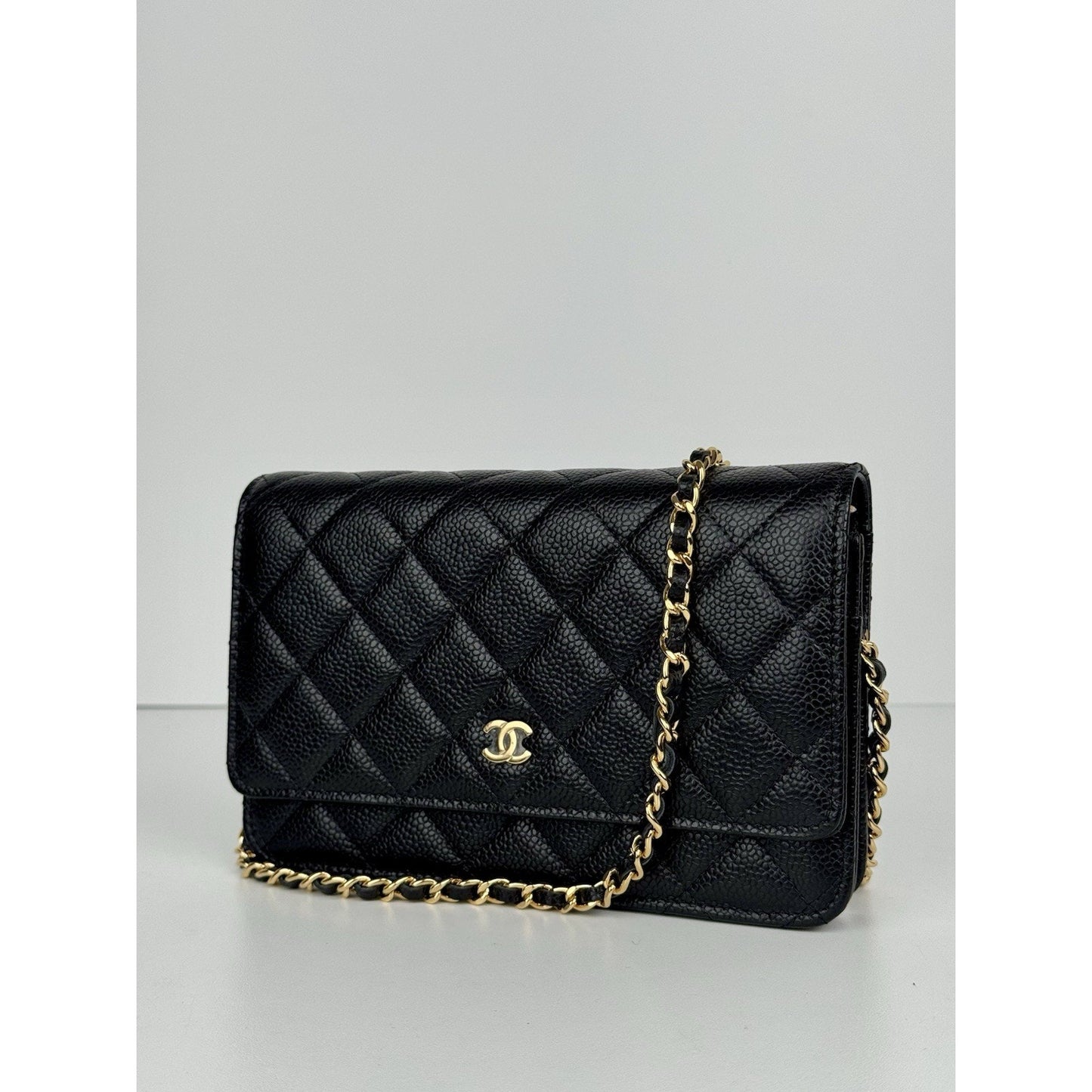Chanel Classic Wallet on Chain in Black Caviar Leather