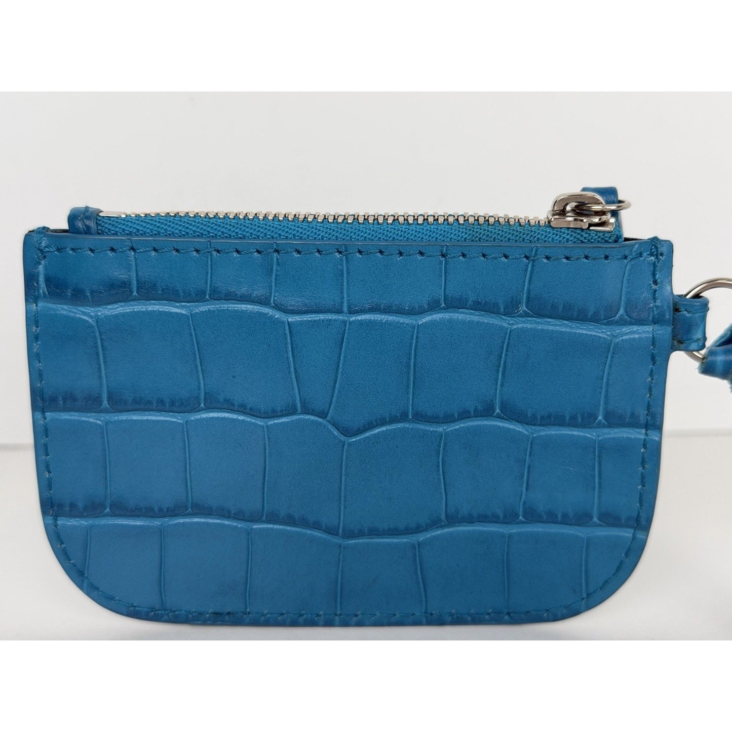 Balenciaga Le Cagole Coin Purse in Croc-Embossed Leather