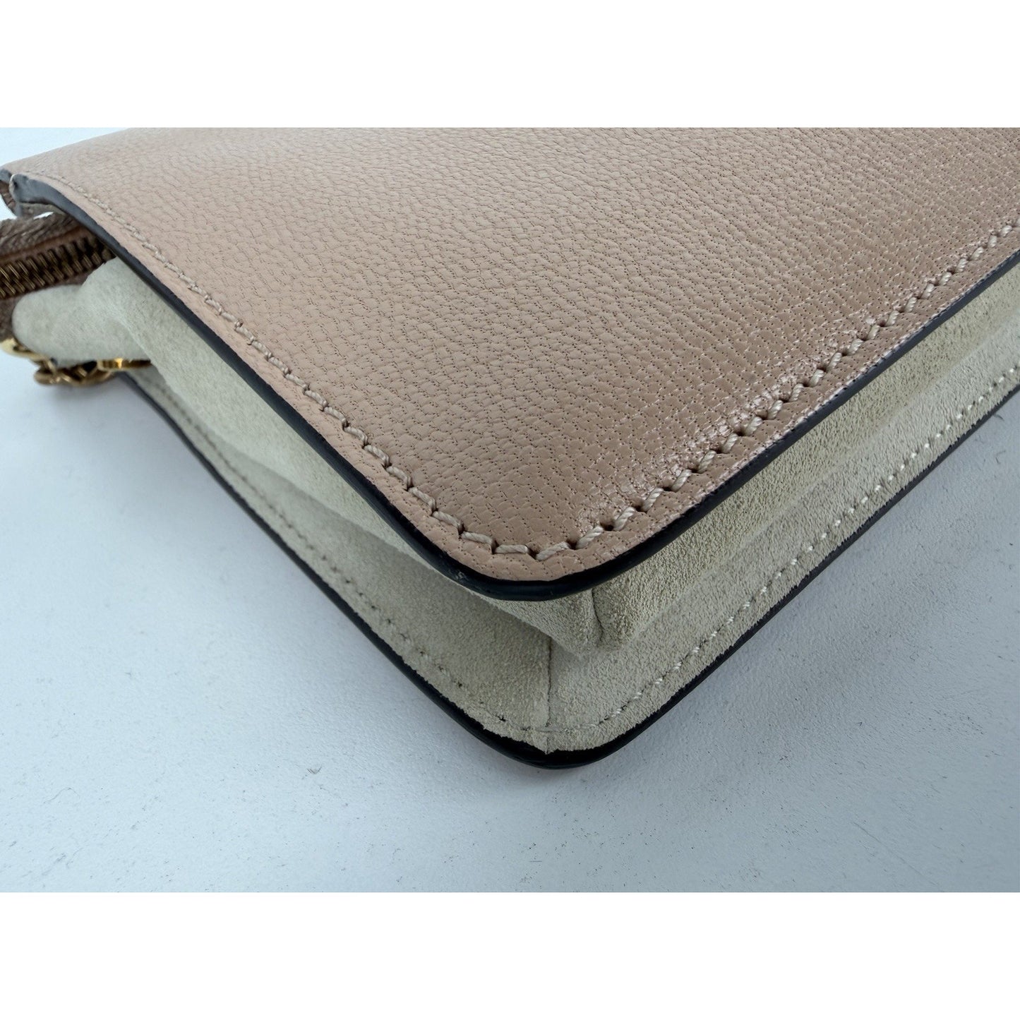 Givenchy Cross 3 Crossbody Bag with Chain Handle in Beige Leather S-12