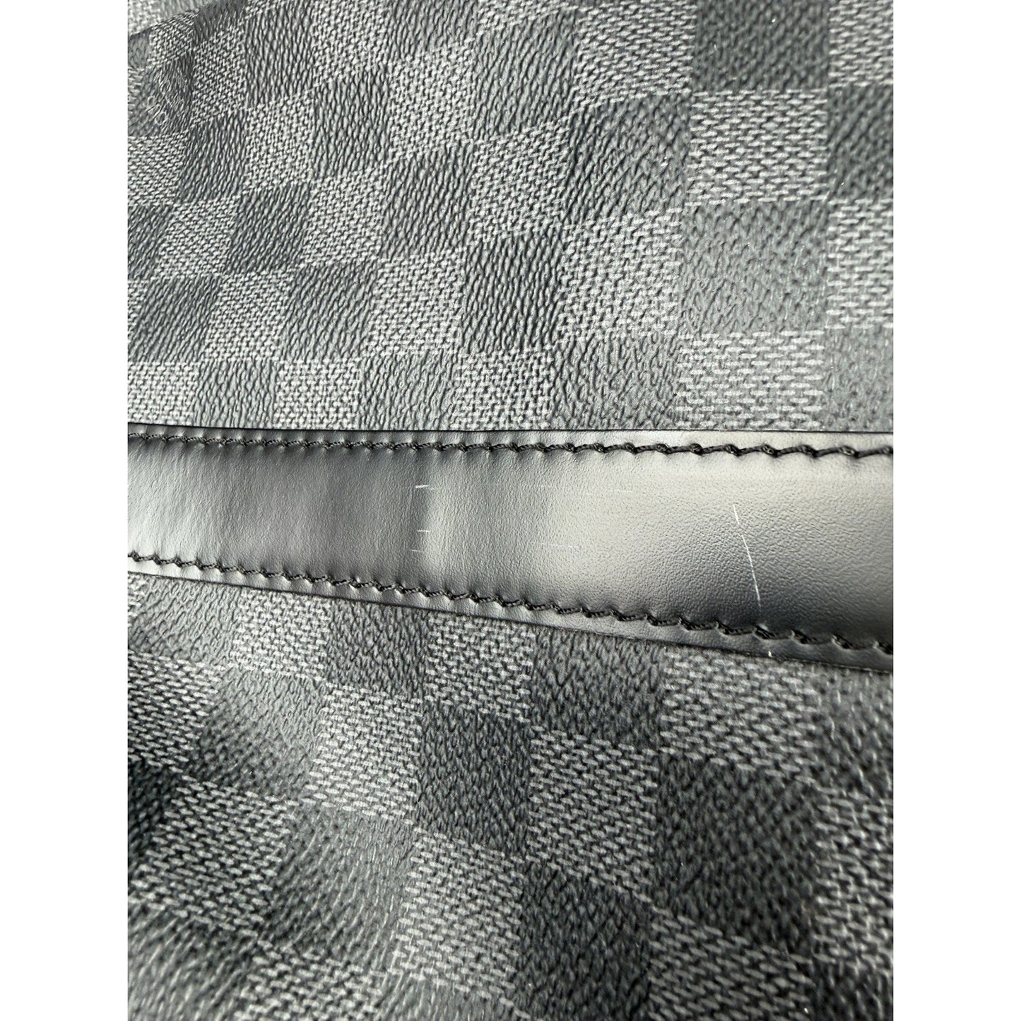 Louis Vuitton Keepall 55 Bandouliere Travel Bag in Damier Coated Canvas 2017 S
