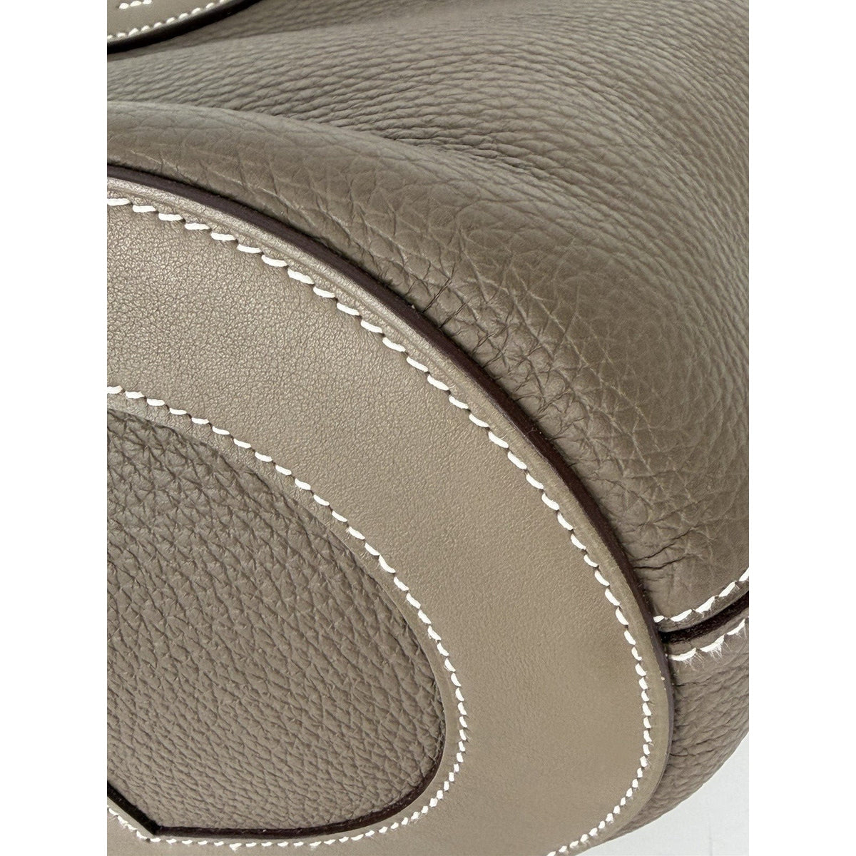 Hermes In-the-Loop 18 Top Handle Bag in Etoupe Leather Silver Hardware 2023 F1