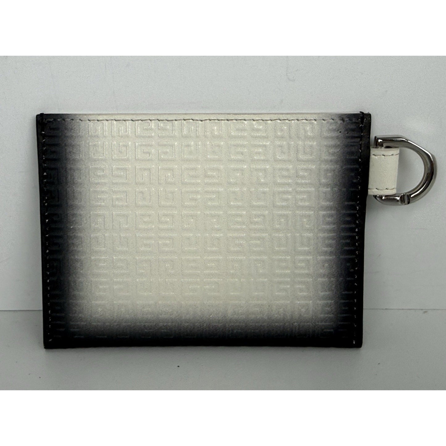 Givenchy Monogram-Embossed Heart-Print Clutch Bag – Black/White