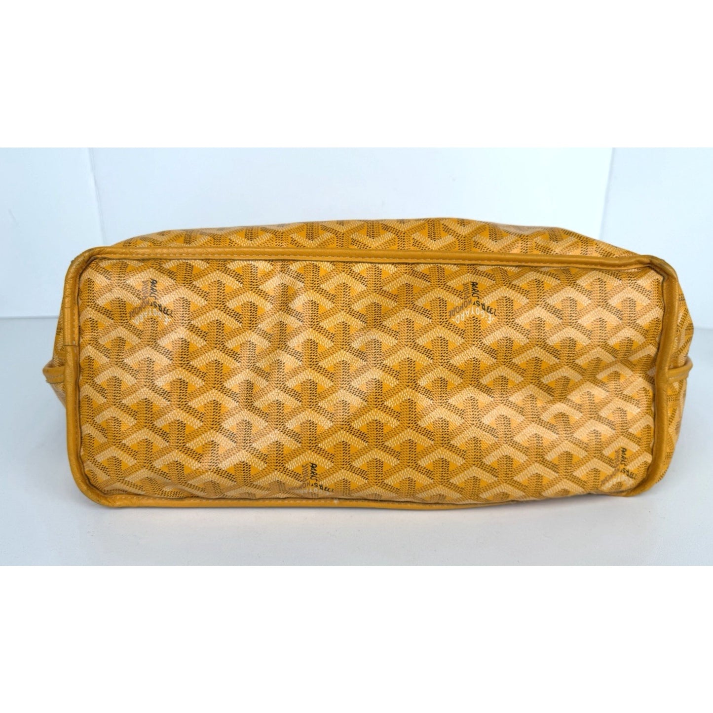 Goyard Saint Louis PM Tote Bag in Sunflower Yellow Goyardine Coated Canvas S