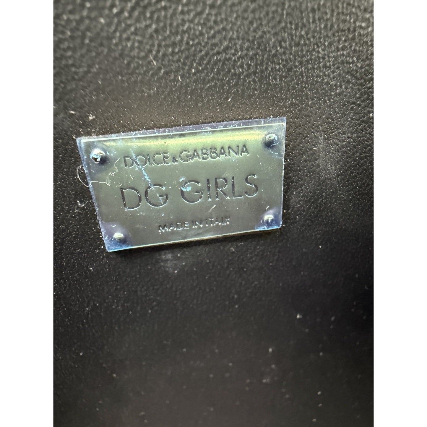 Dolce & Gabbana DG Girls Shoulder Bag Small in Black Leather for Women S15