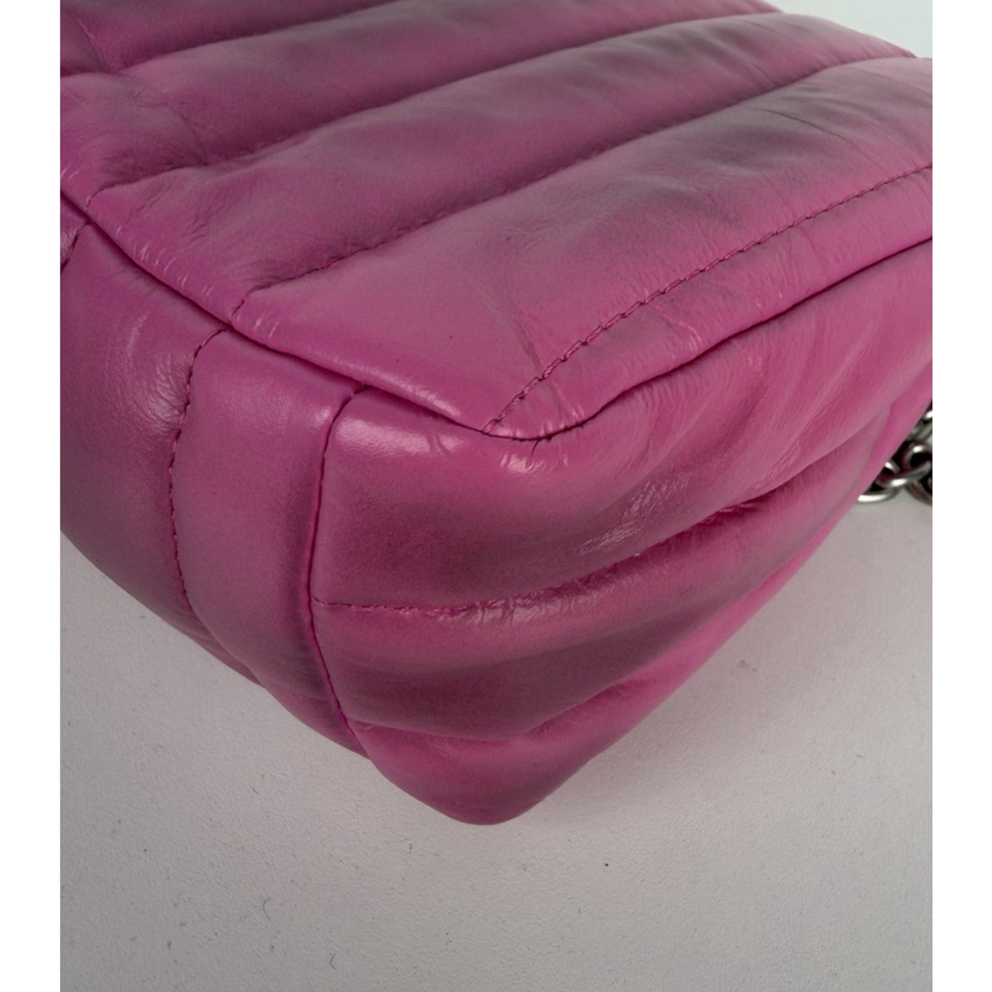 Balenciaga Monaco Mini Bag in Pink Quilted leather Silver HW E6