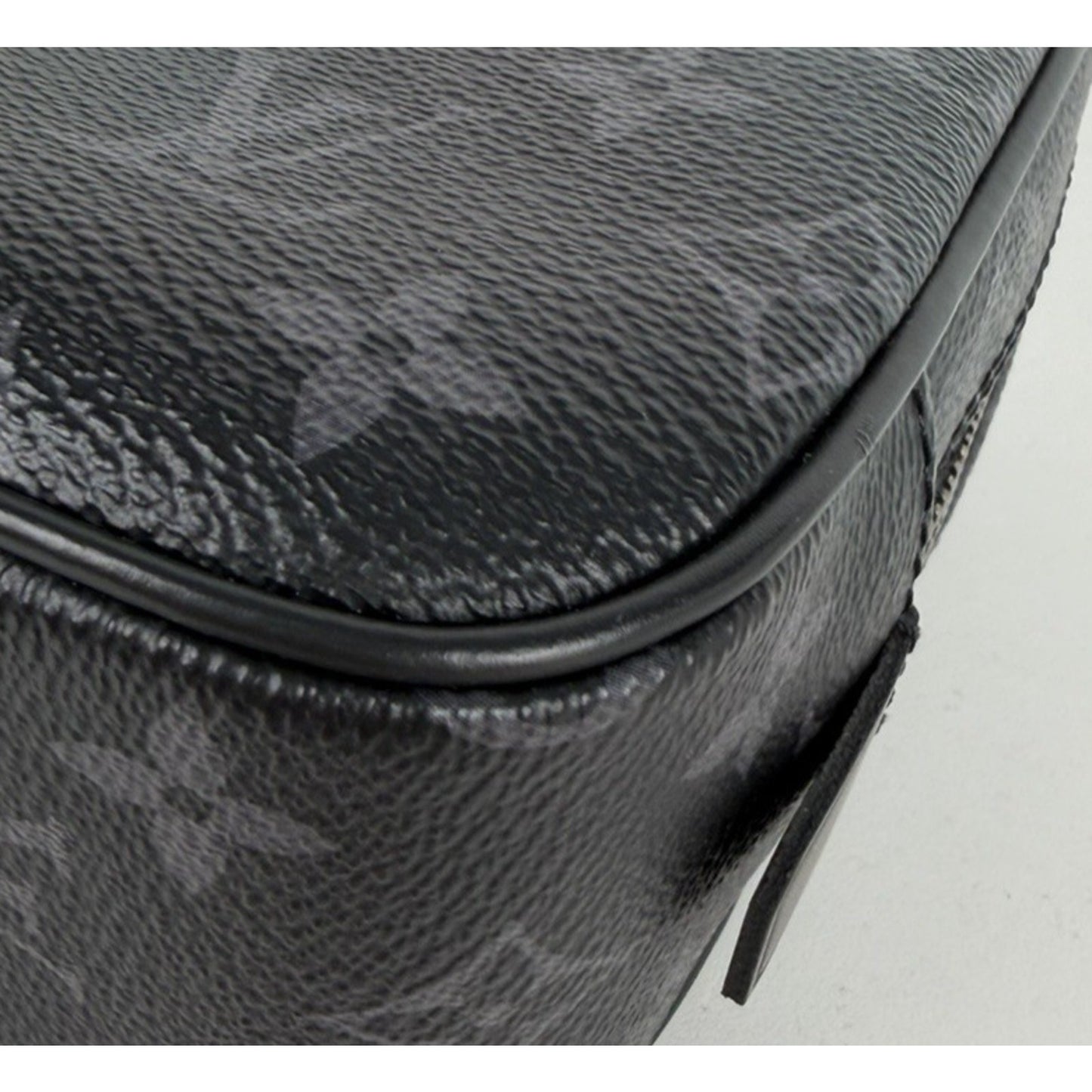 Louis Vuitton Monogram Eclipse Toilet GM Pouch Bag in Black Coated Canvas NFC S