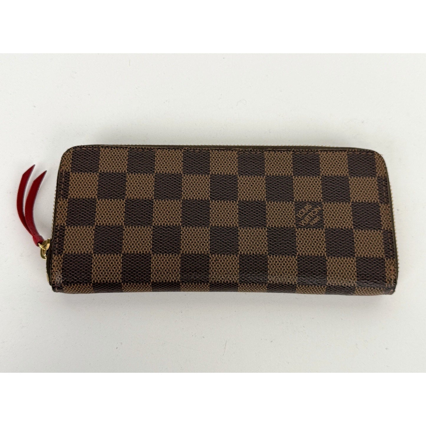 Louis Vuitton Clemence Zippy Wallet in Damier Ebene Coated Canvas NFC