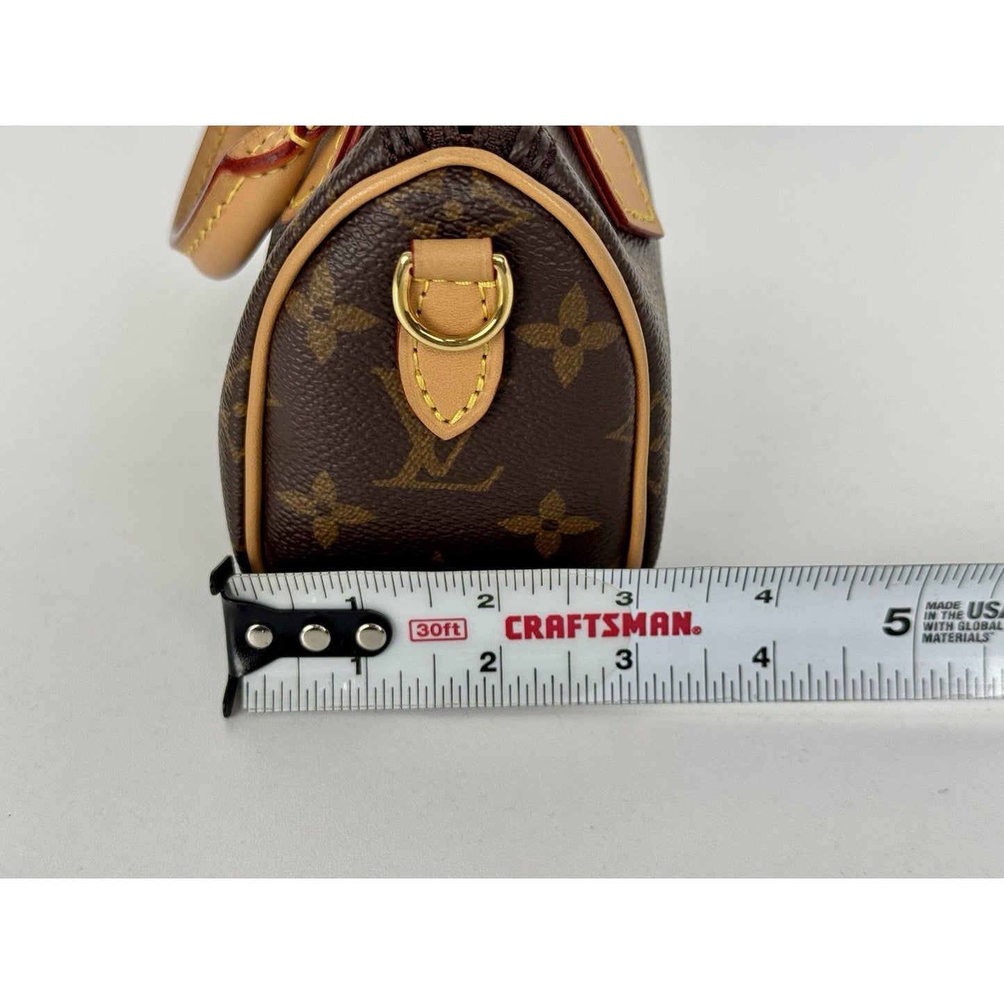 Louis Vuitton Nano Speedy Monogram Canvas Handbag